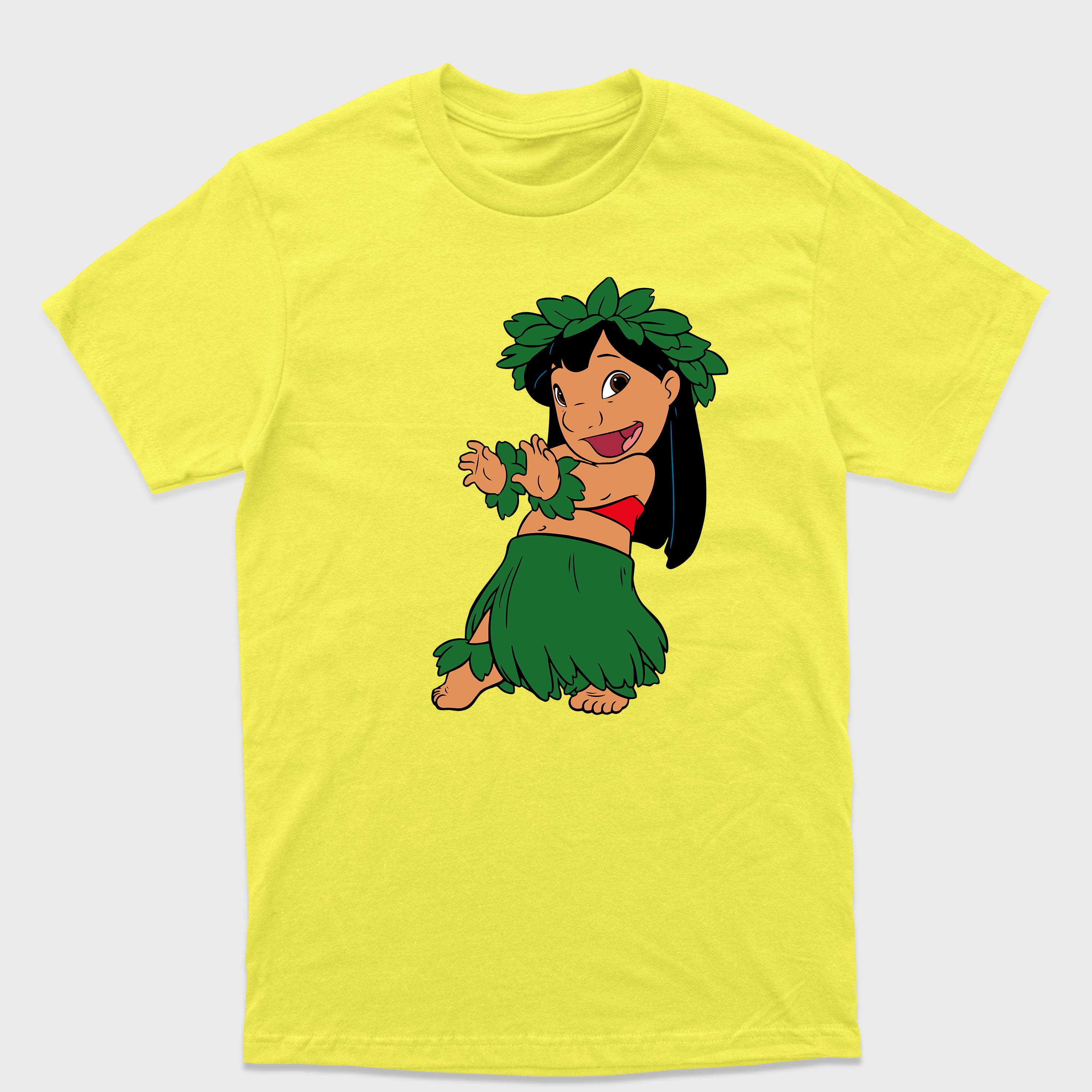 Camiseta Básica Lilo Dançando Hula