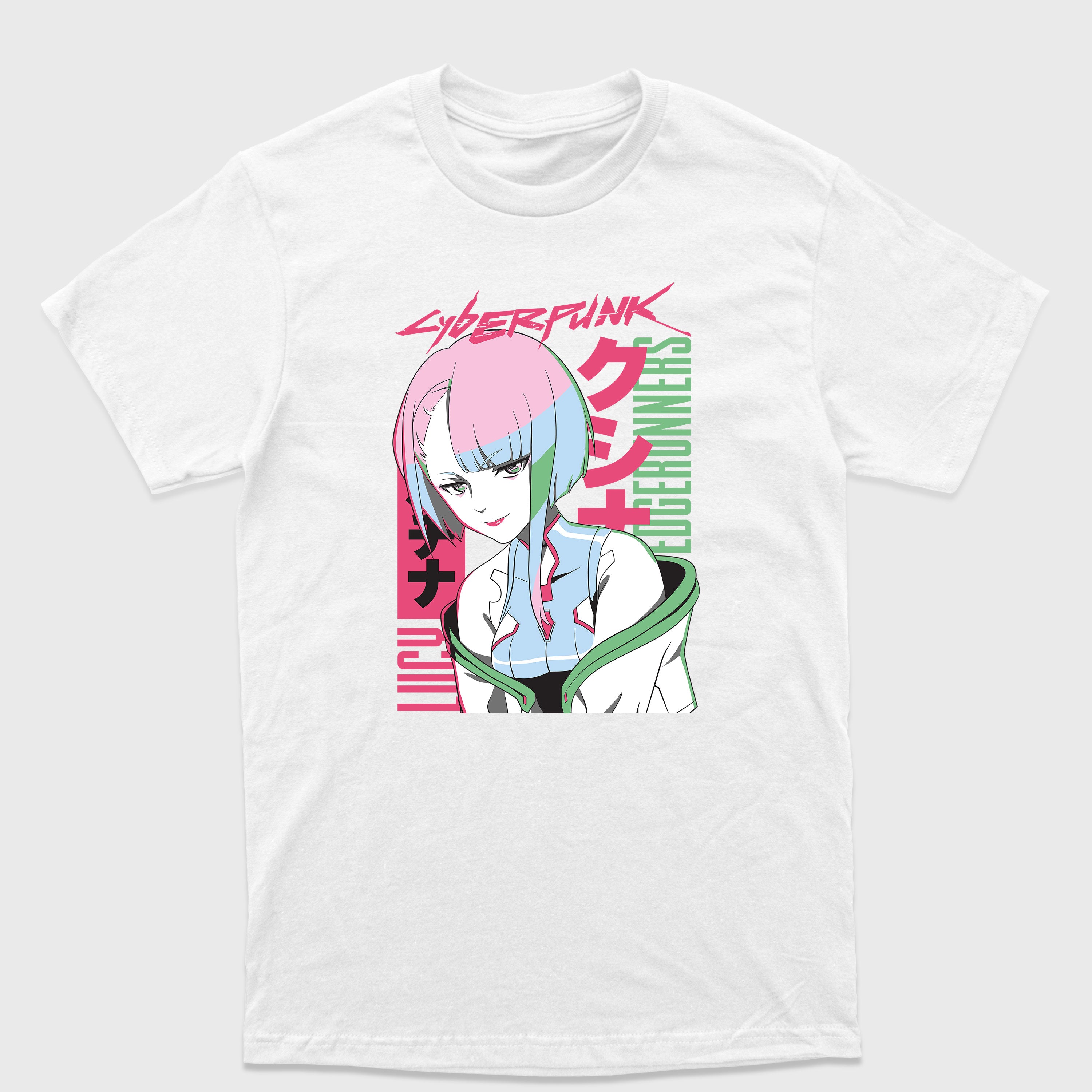 Camiseta Básica Lucy Cyberpunk