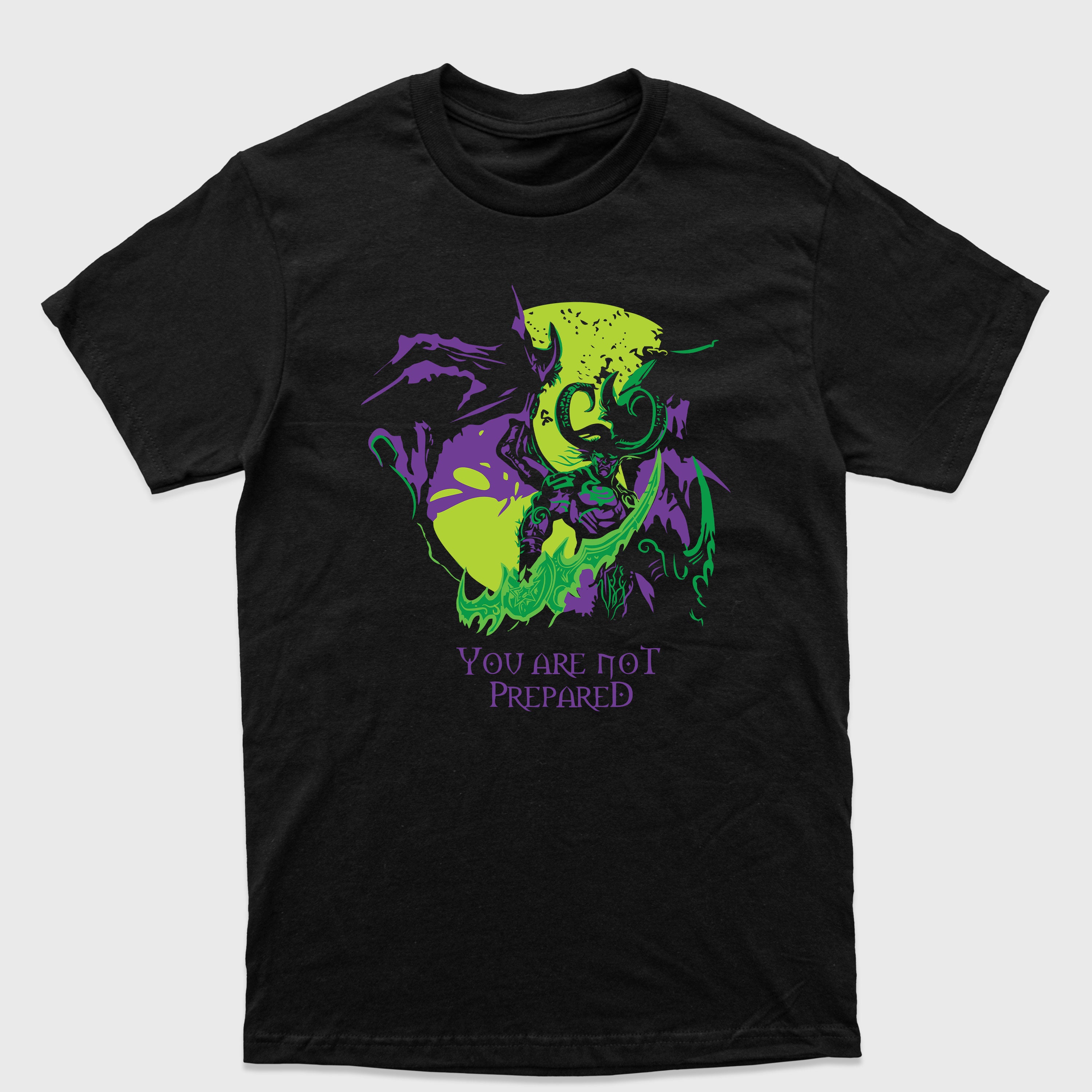 Camiseta Básica You Are Not Prepared WoW