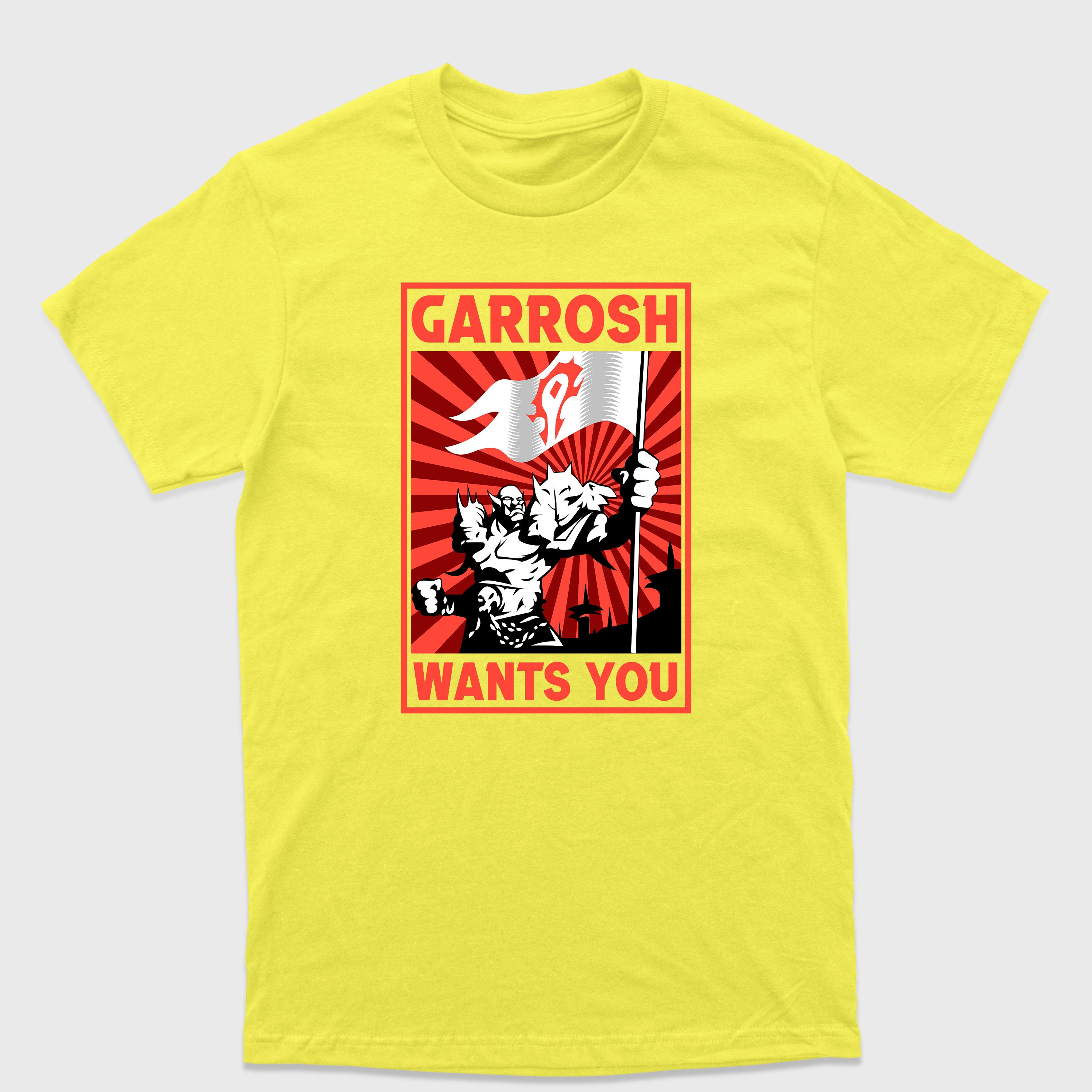 Camiseta Básica Garrosh Wants You WoW