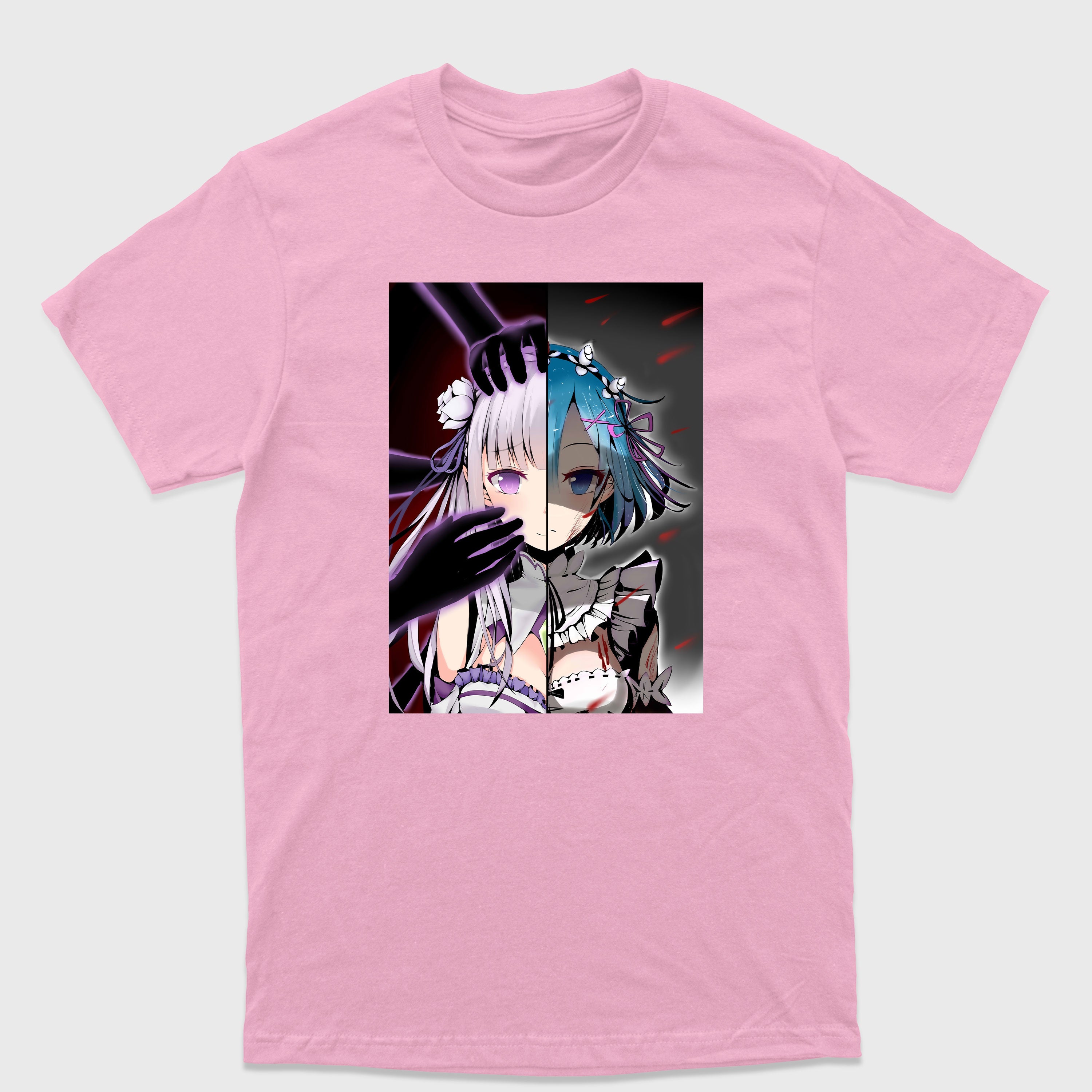 Camiseta Básica Anime Rezero Emilia Rem