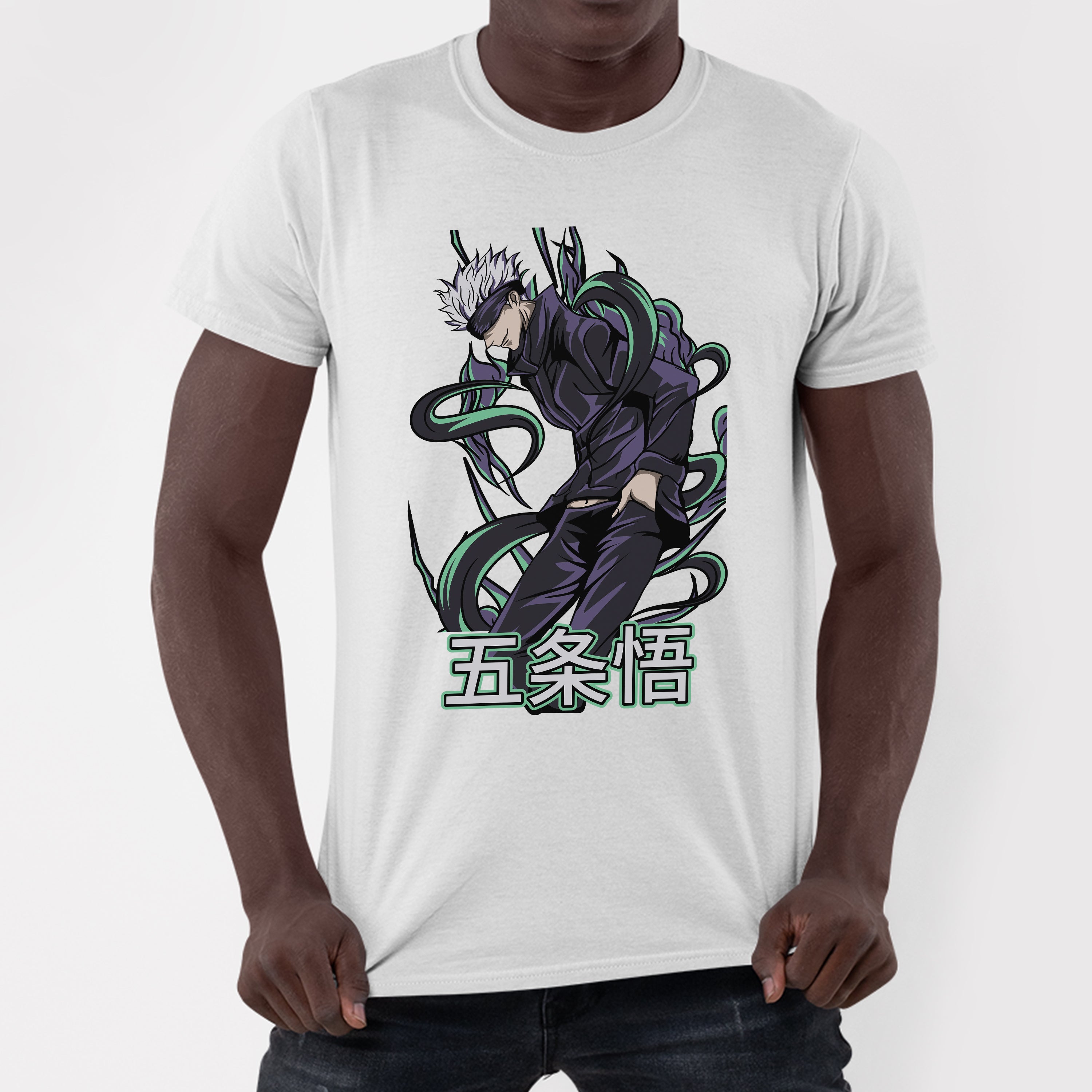 Camiseta Básica Satoru Gojo Jujutsu Kaisen