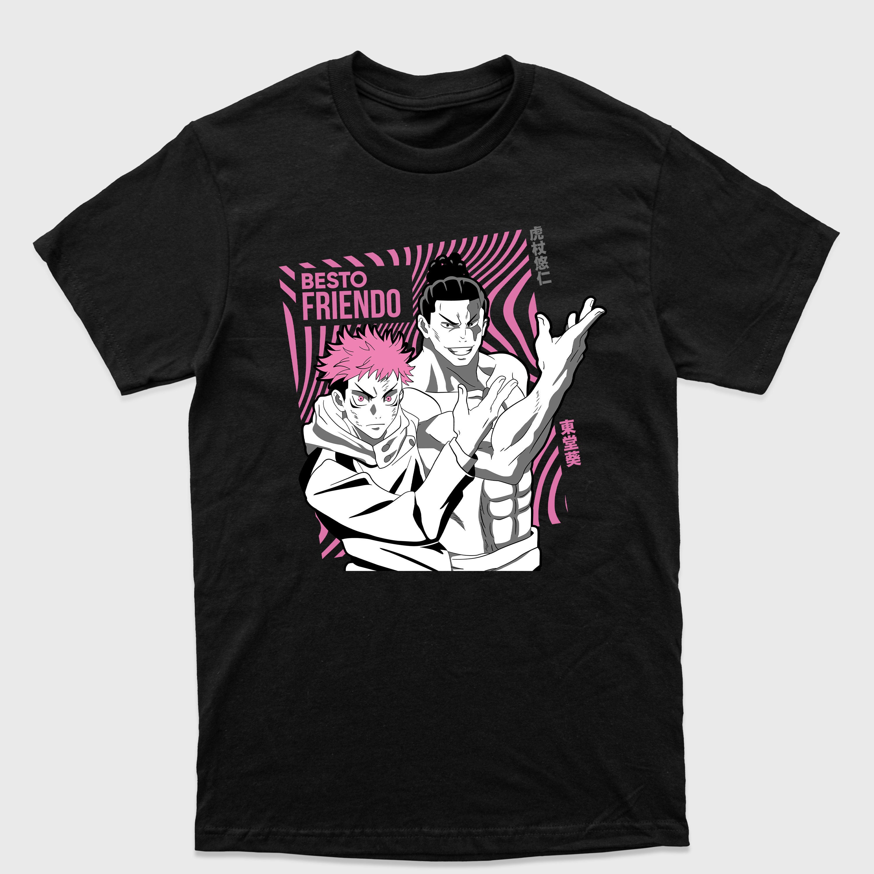 Camiseta Básica Yuji e Todo Best Friendo Jujutsu Kaisen