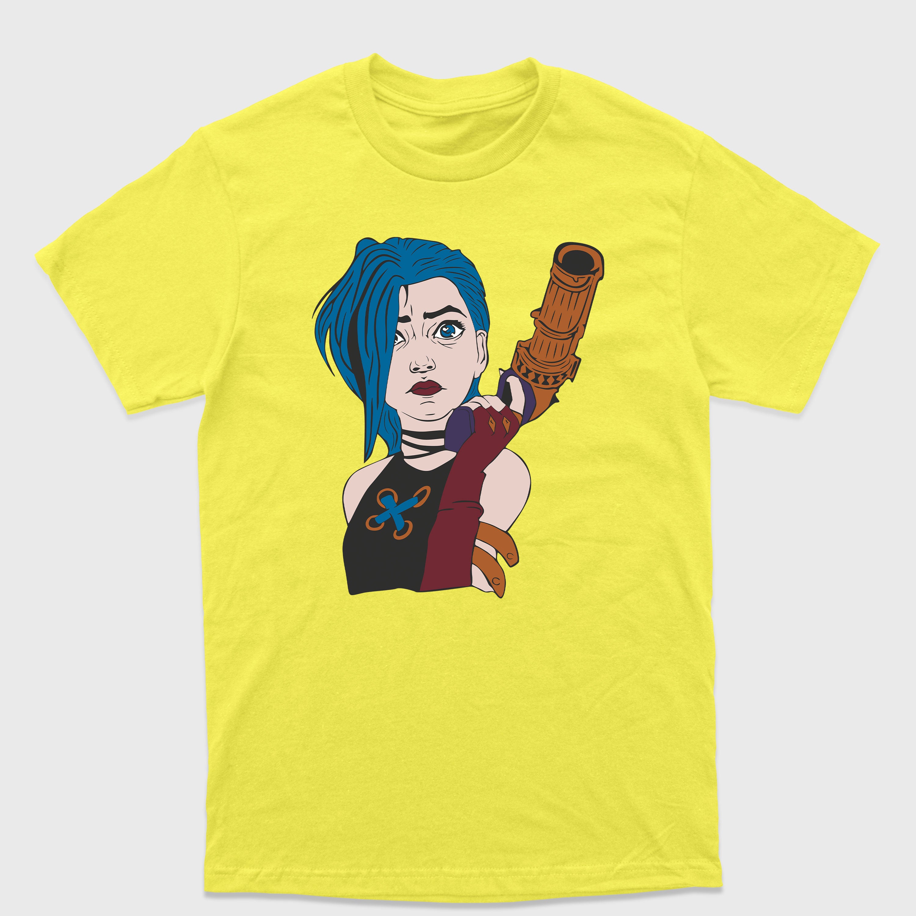 Camiseta Básica Jinx Arcane League of Legends