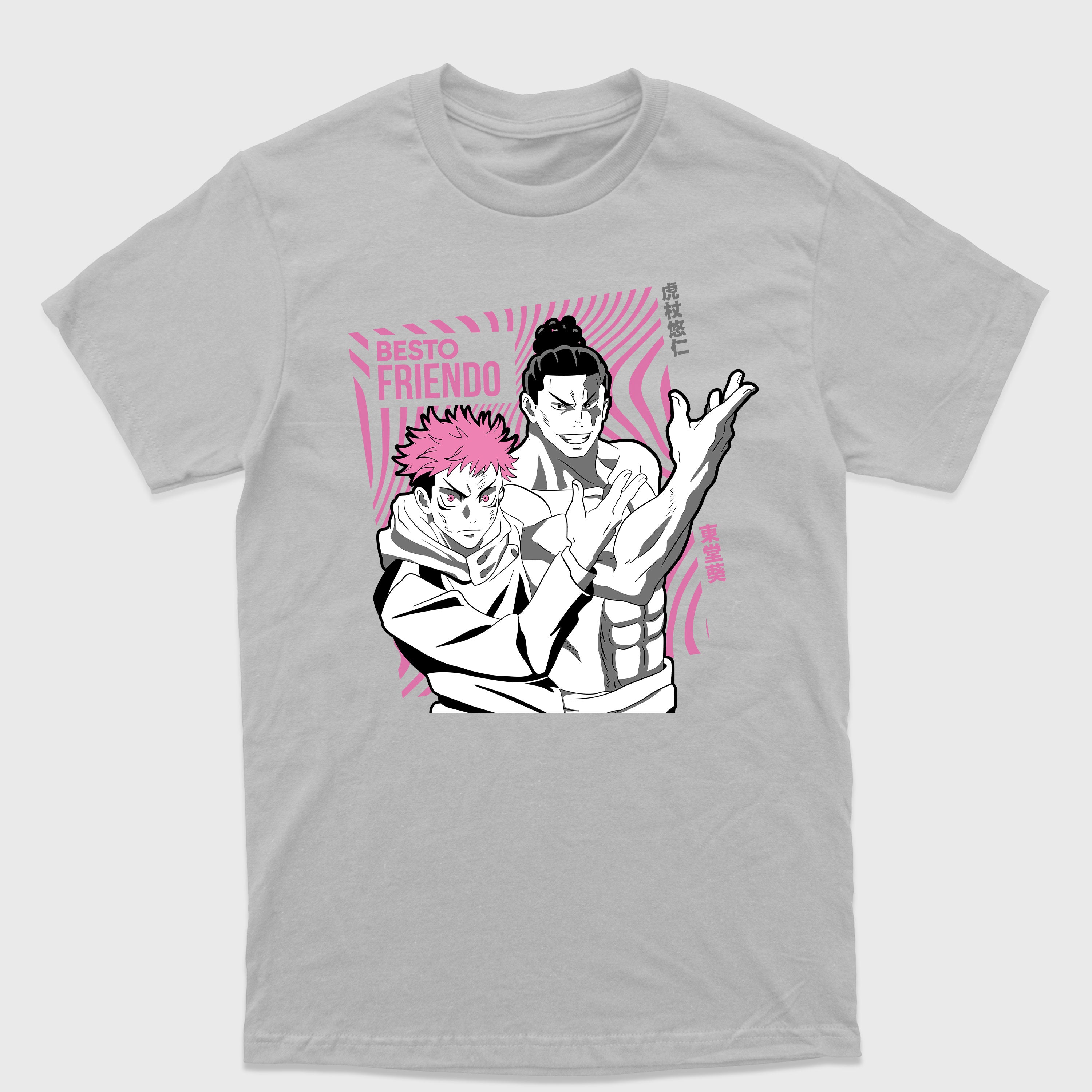 Camiseta Básica Yuji e Todo Best Friendo Jujutsu Kaisen