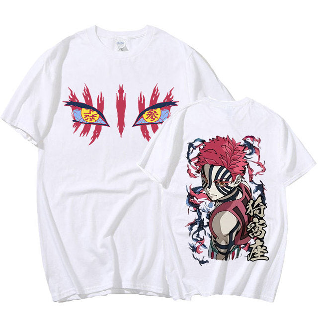 Camiseta Básica Akaza Lua Superior Demon Slayer