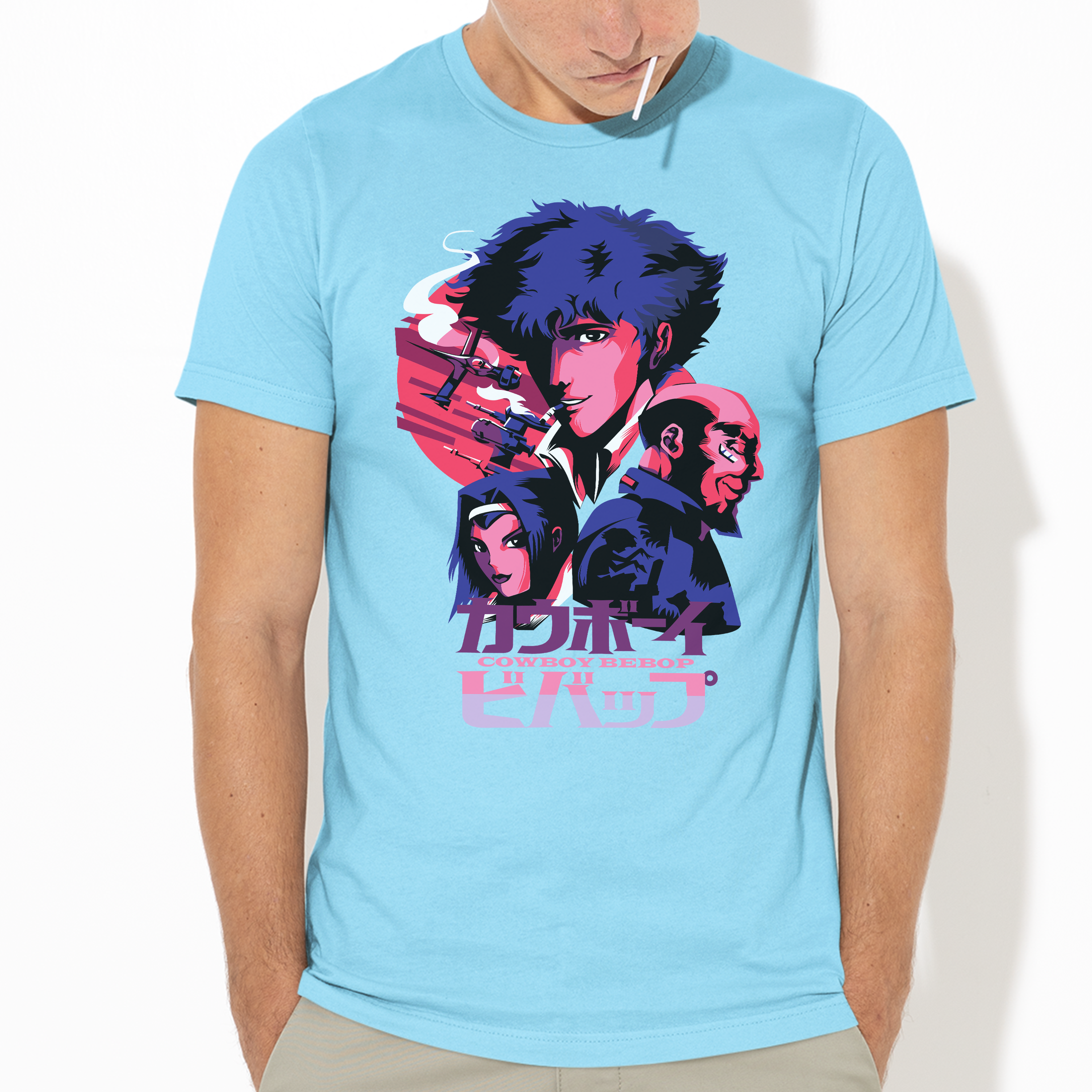 Camiseta Anime Cowboy Bepop Personagens