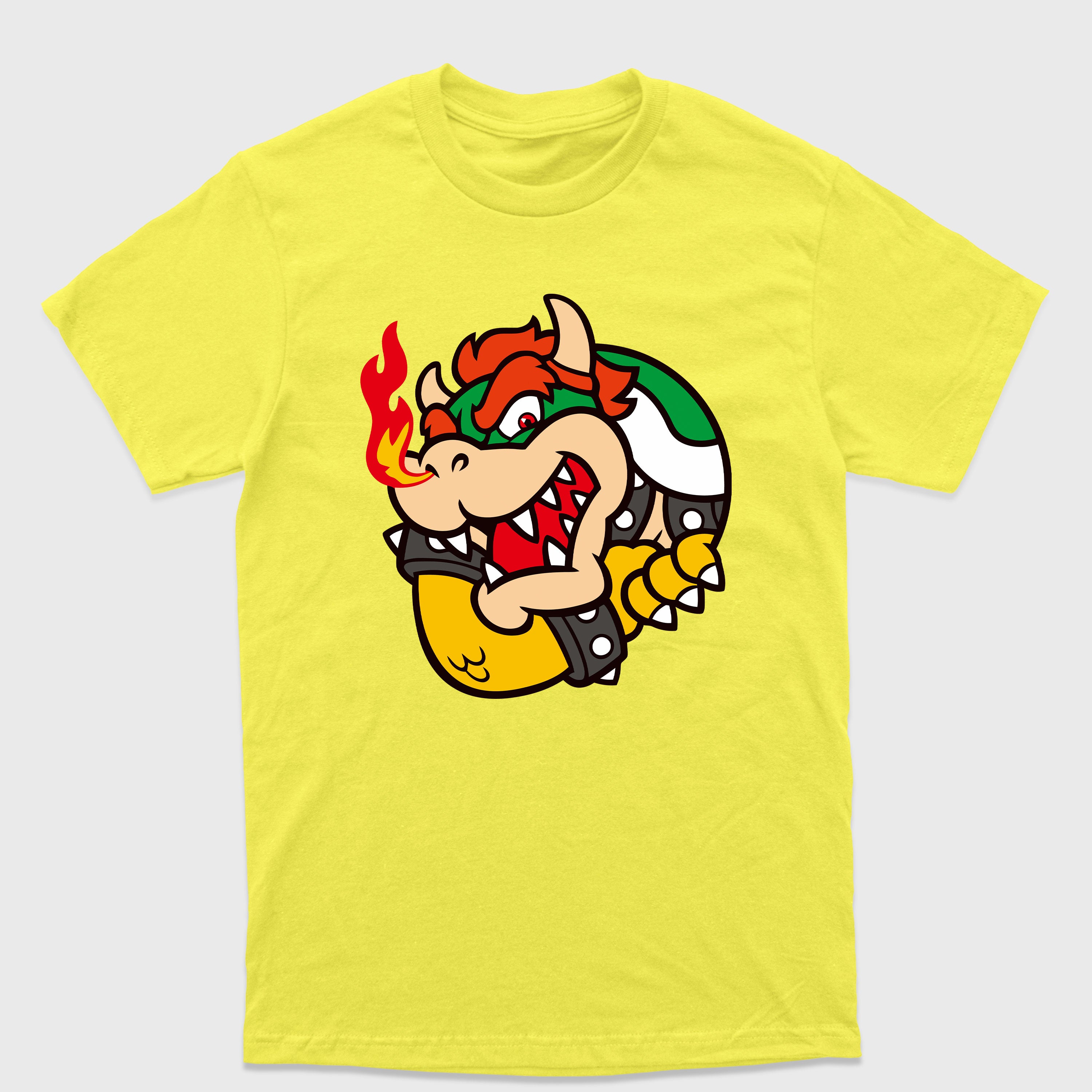 Camiseta Básica Bowser Flamejante Mário