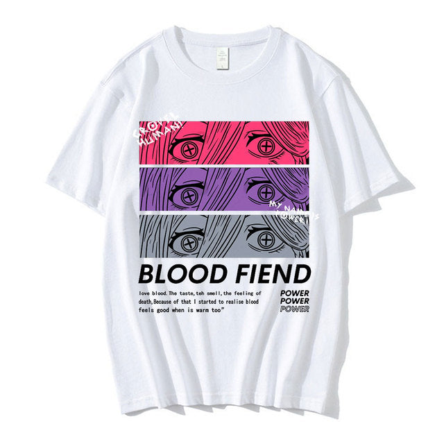 Camiseta Básica Power Blood Fiend Chainsaw Man