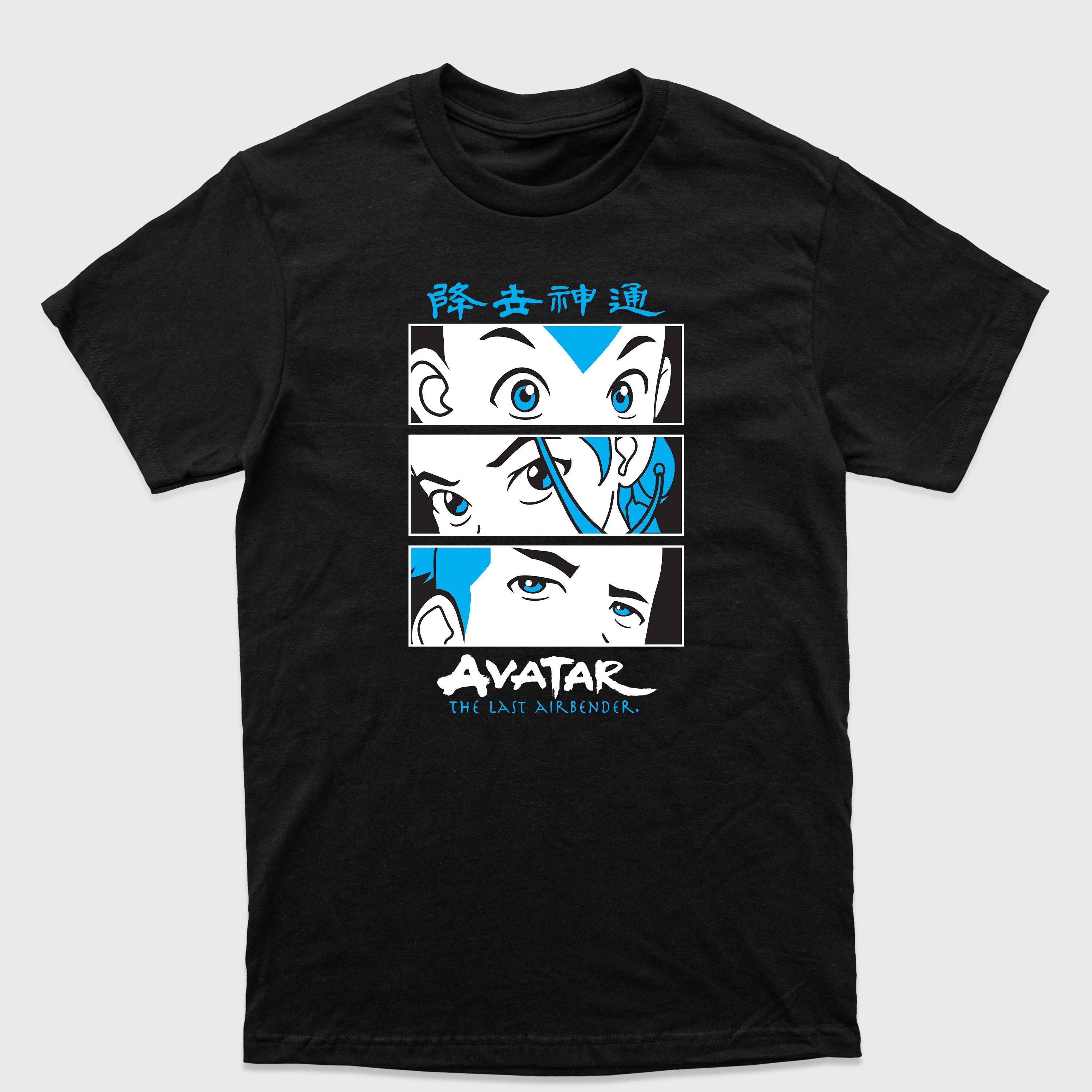 Camiseta Básica Katara Aang e Sokka Eyes