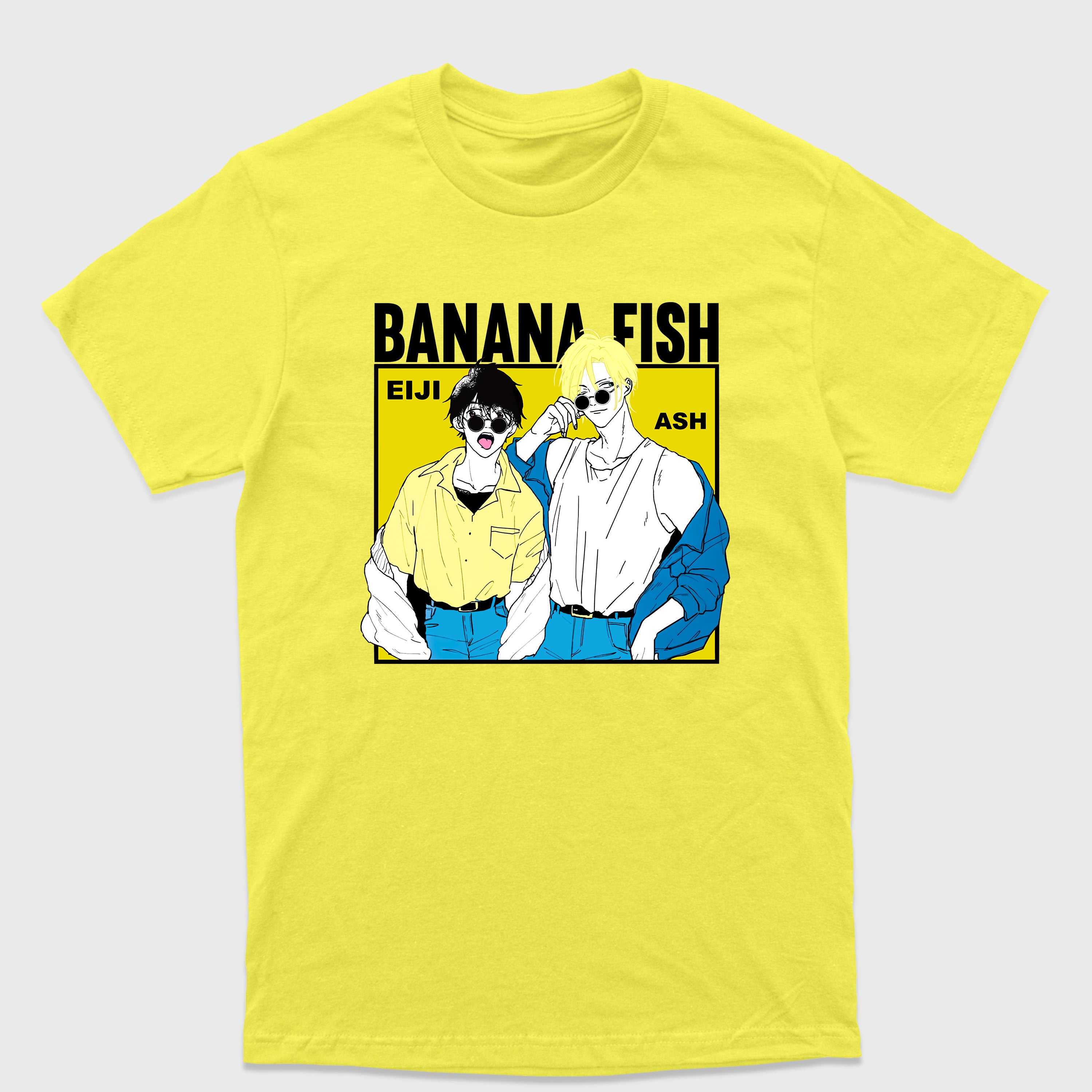 Camiseta Básica Ash e Eiji Banana Fish