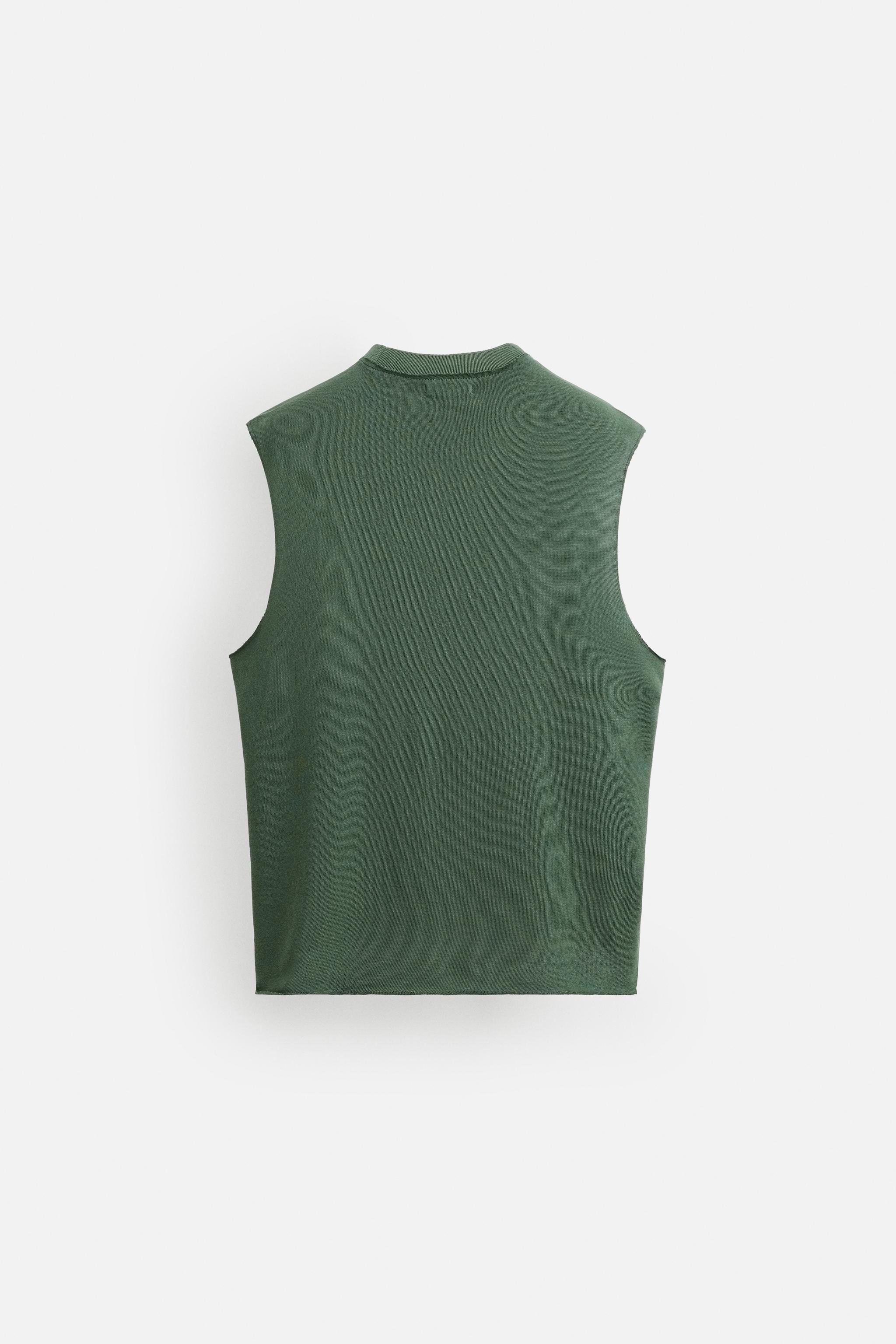 IRREGULAR KNIT TANK TOP