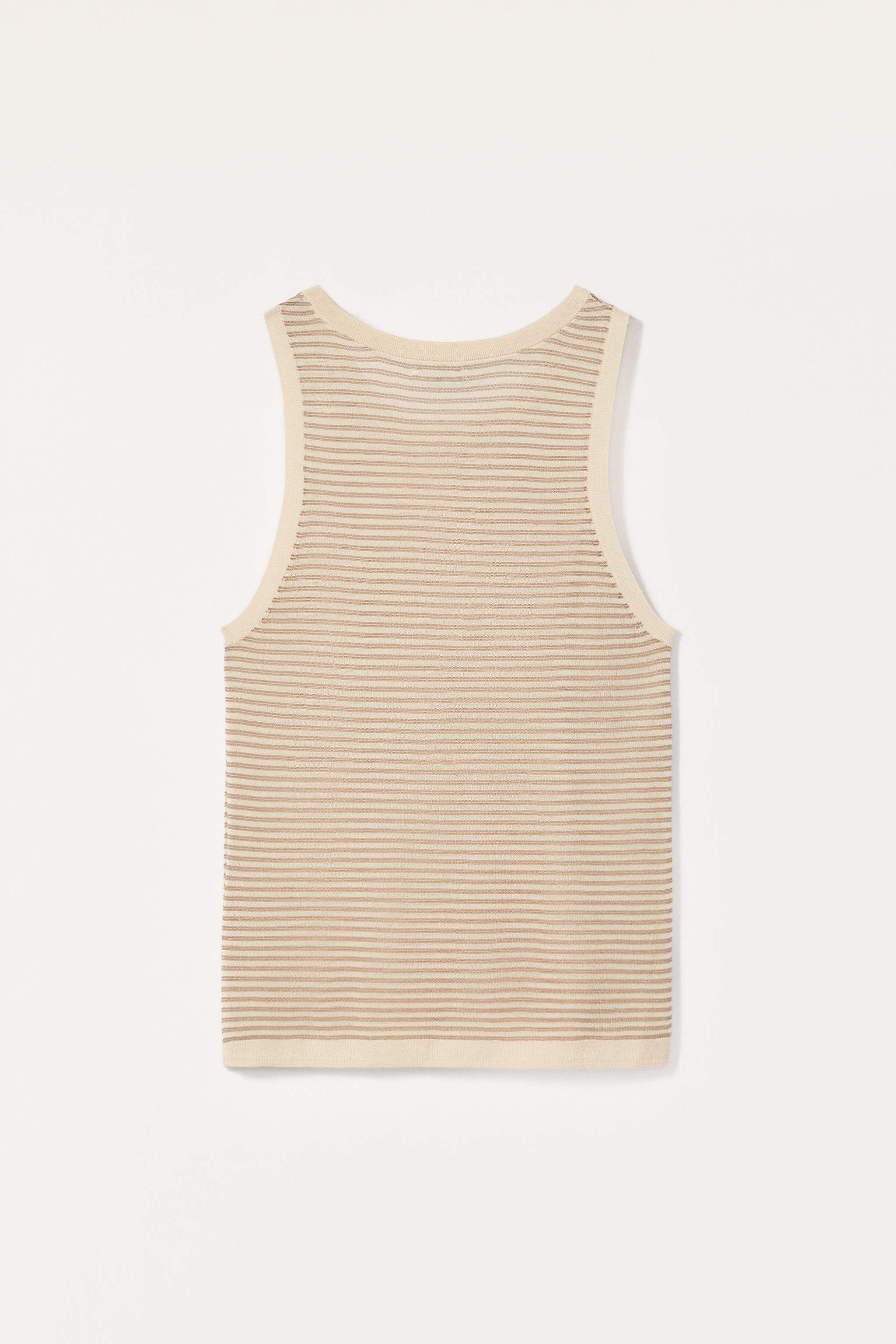 LIMITED EDITION STRIPED KNIT TANK TOP