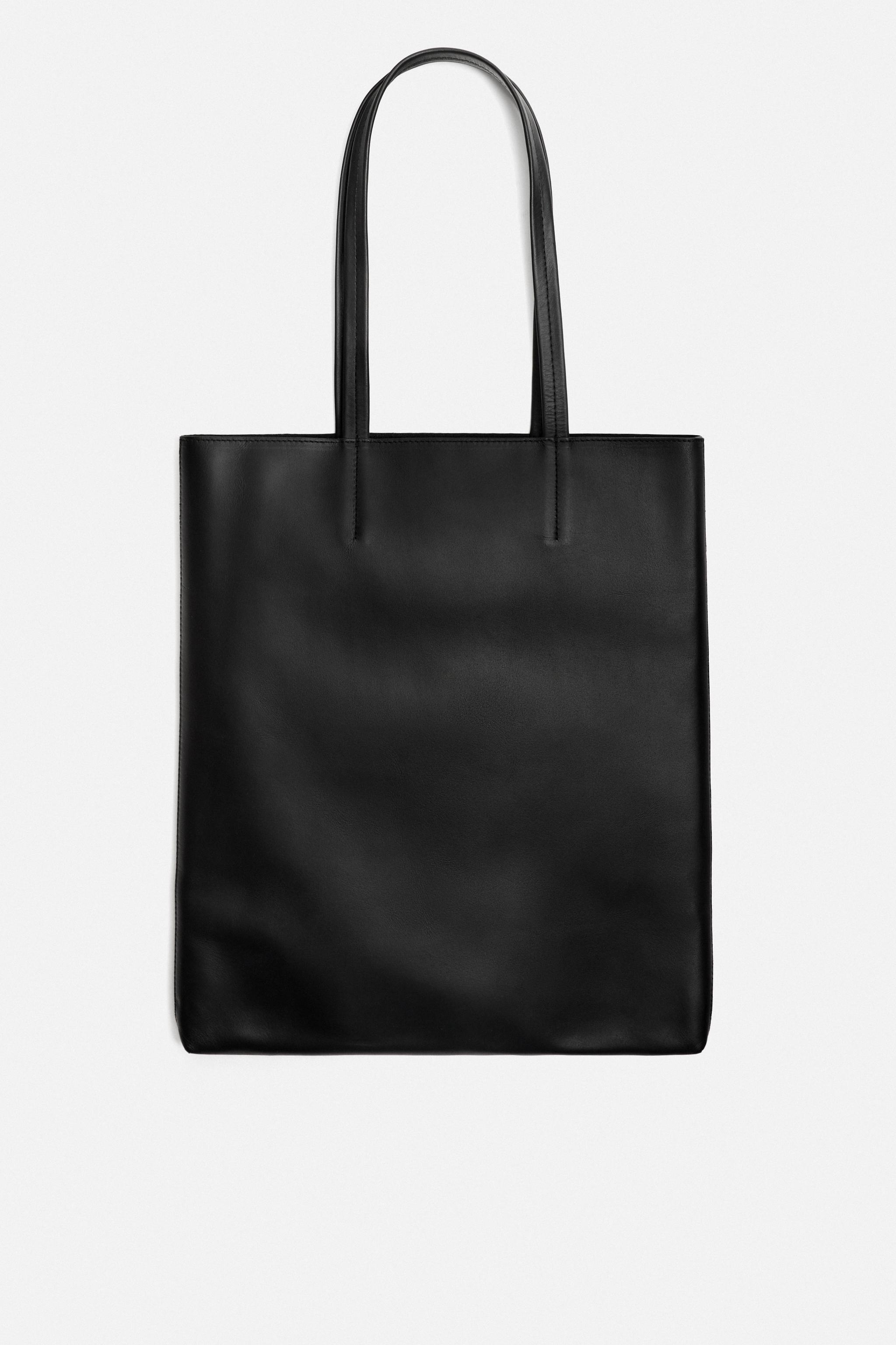 LEATHER SHOPPER BAG