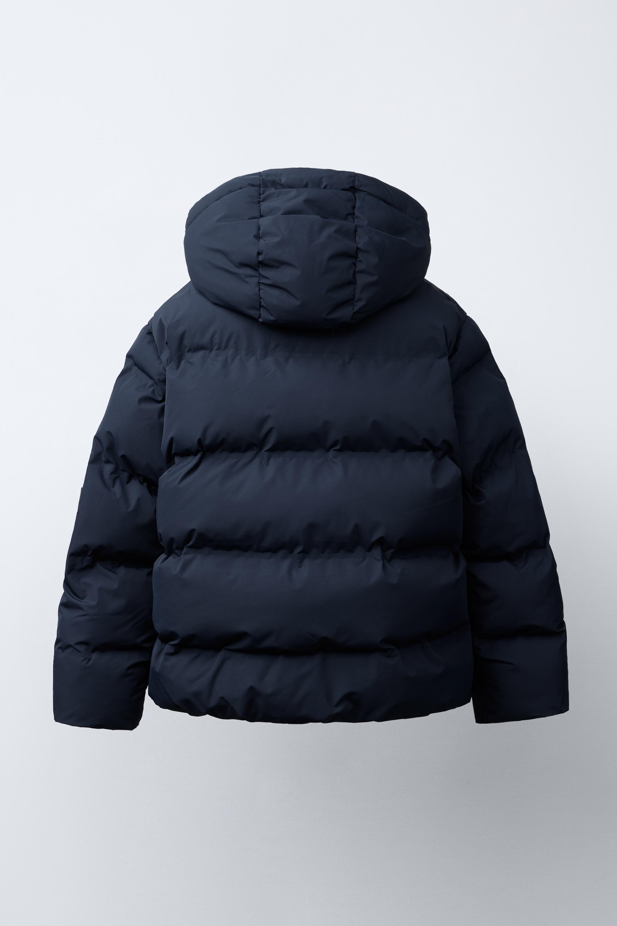 PUFFER COAT WITH LABEL WATER REPELLENT