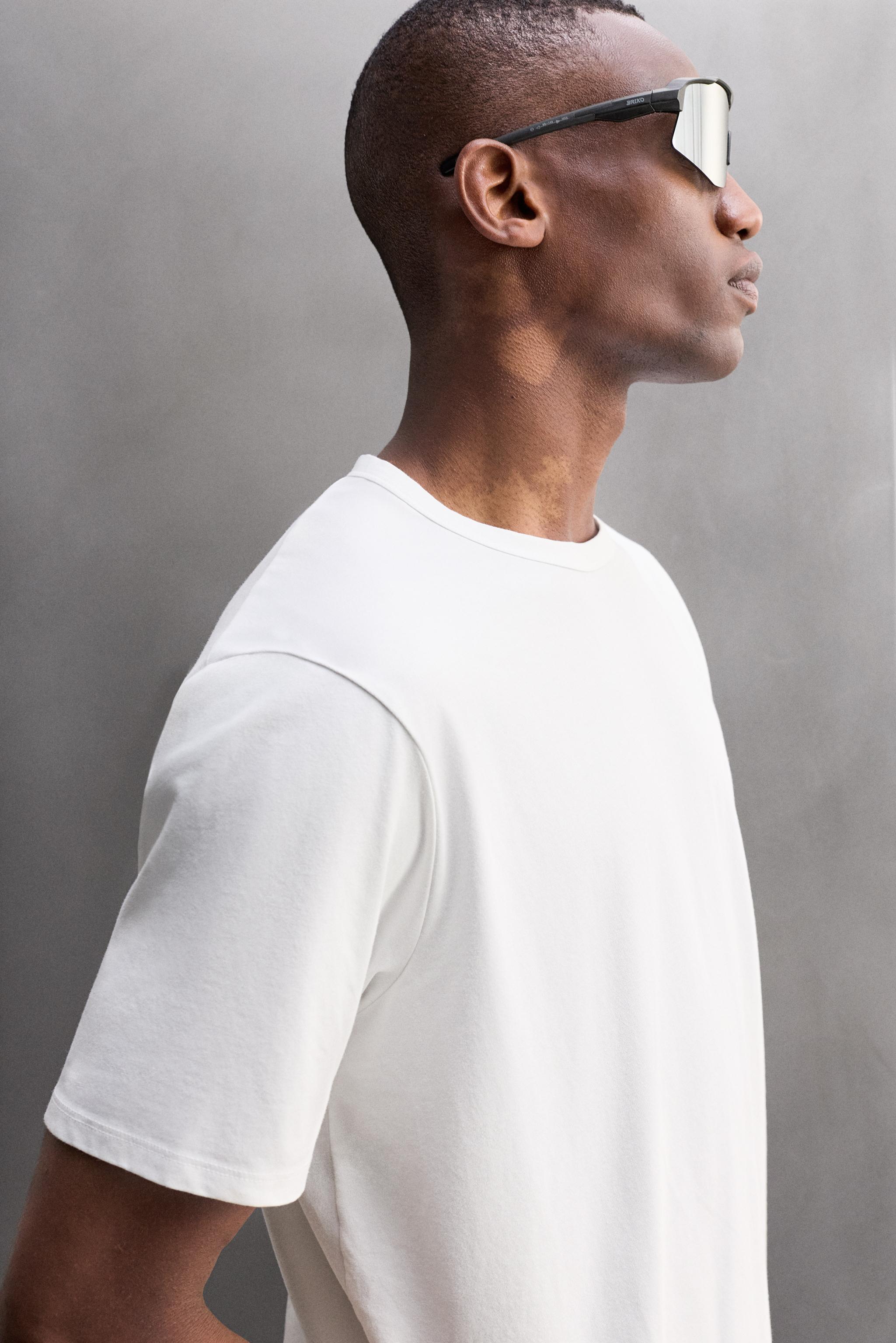 TECHNICAL COTTON BLEND T-SHIRT