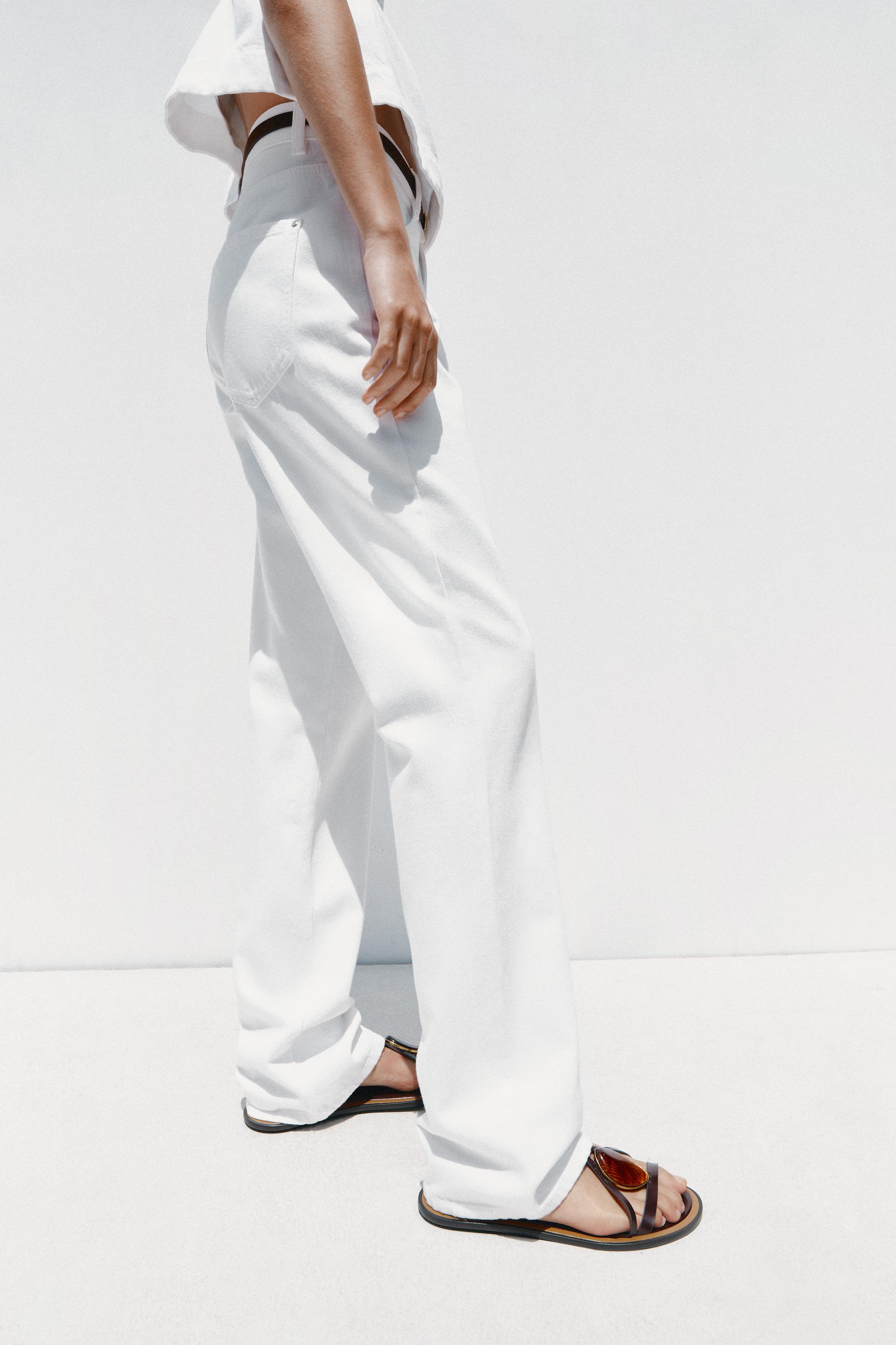 Z1975 90'S HIGH-WAISTED STRAIGHT BELTED JEANS