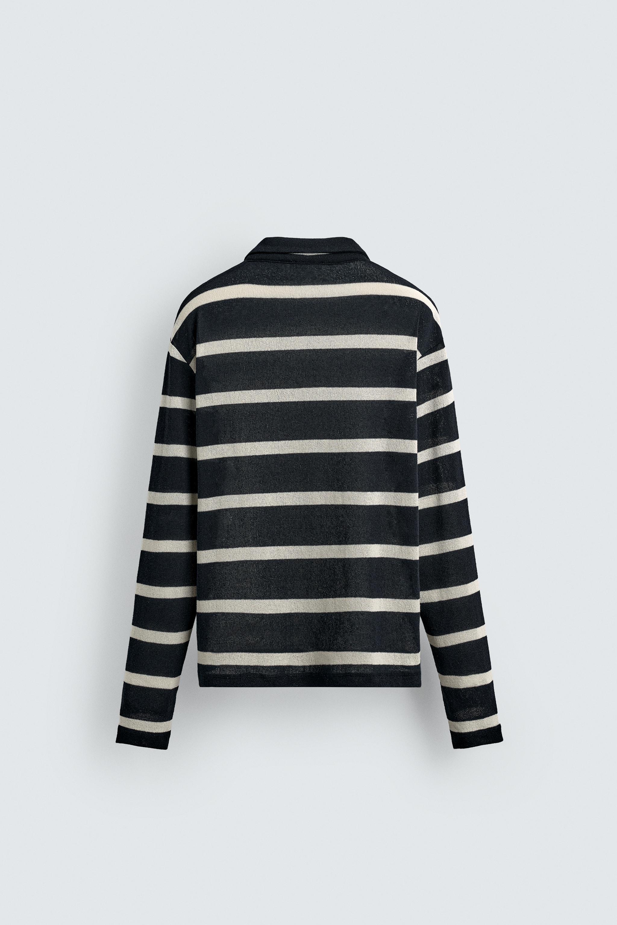 STRIPED JACQUARD POLO SHIRT