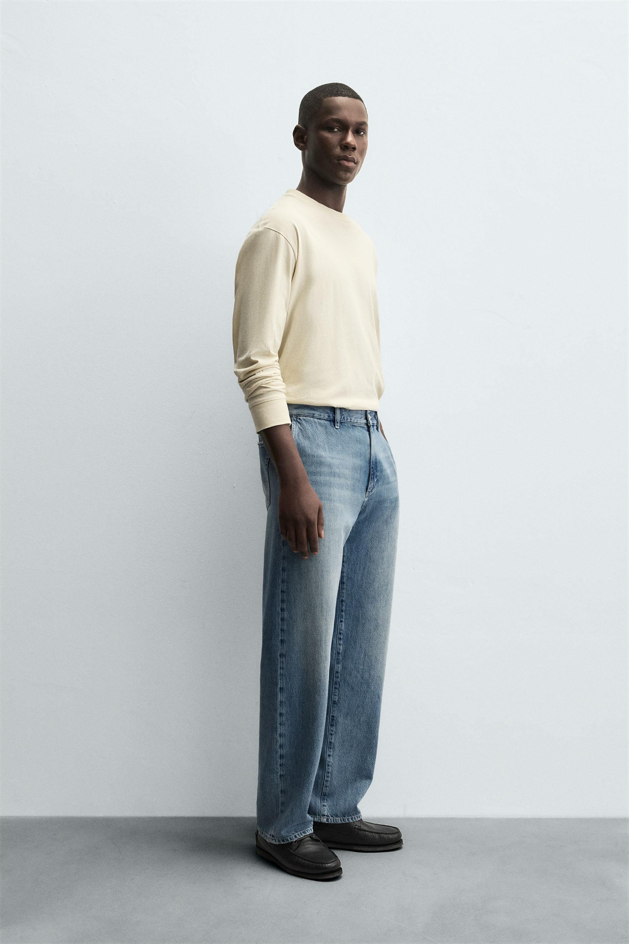 STRAIGHT FIT DENIM CHINO PANTS