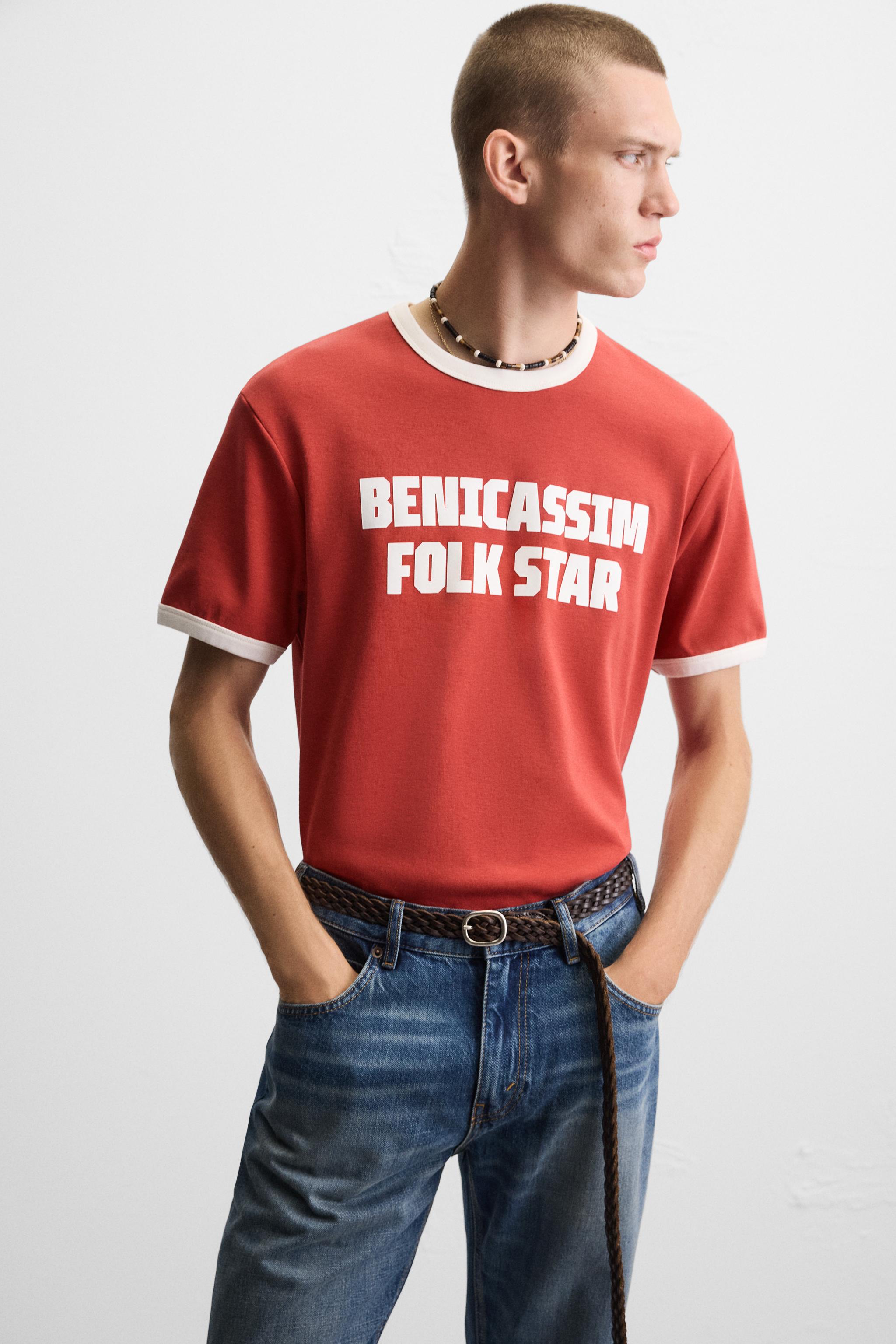 RIBBED GUITARRICADELAFUENTE TEXT T-SHIRT