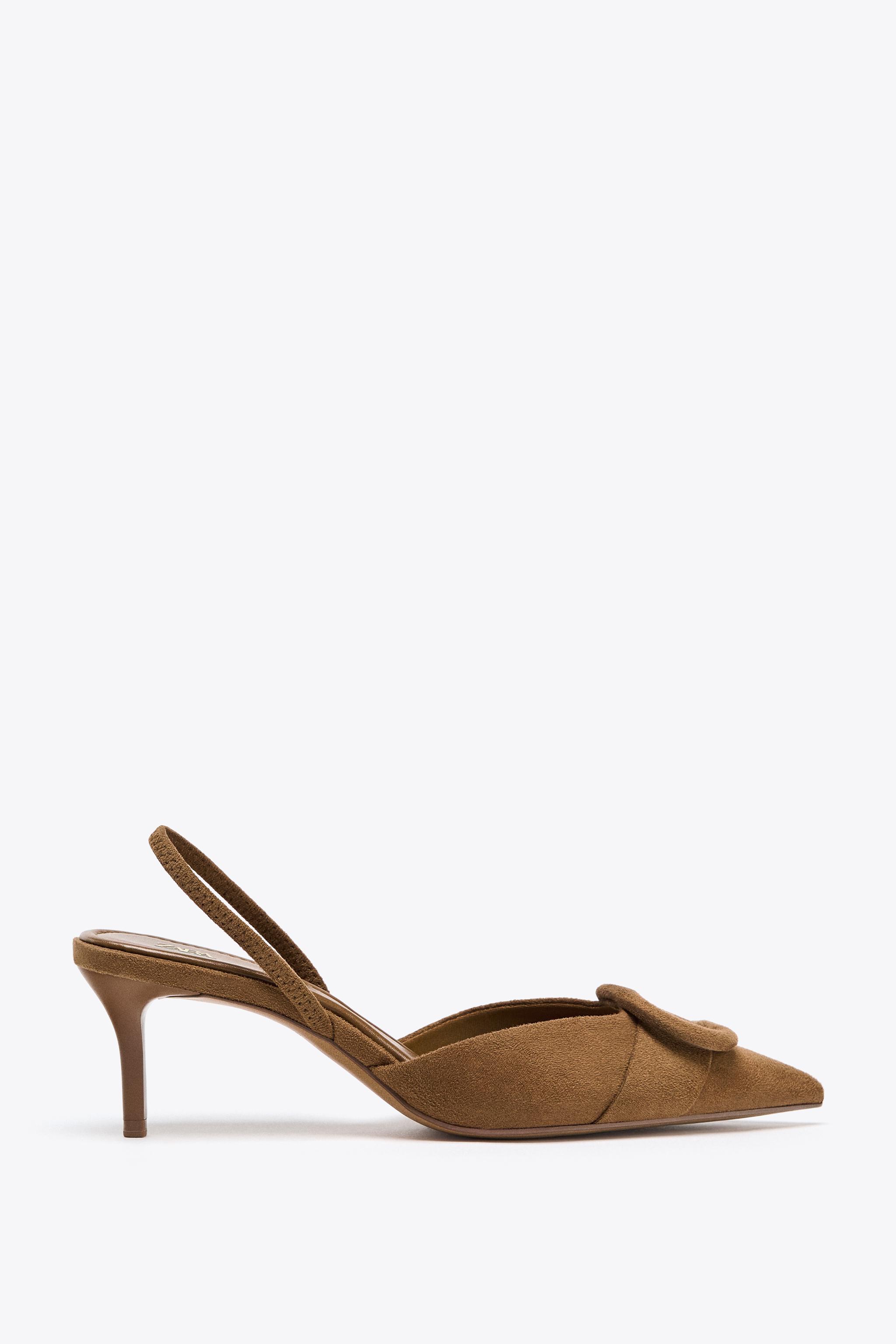 SLINGBACK APPLIQUÉ HEELS