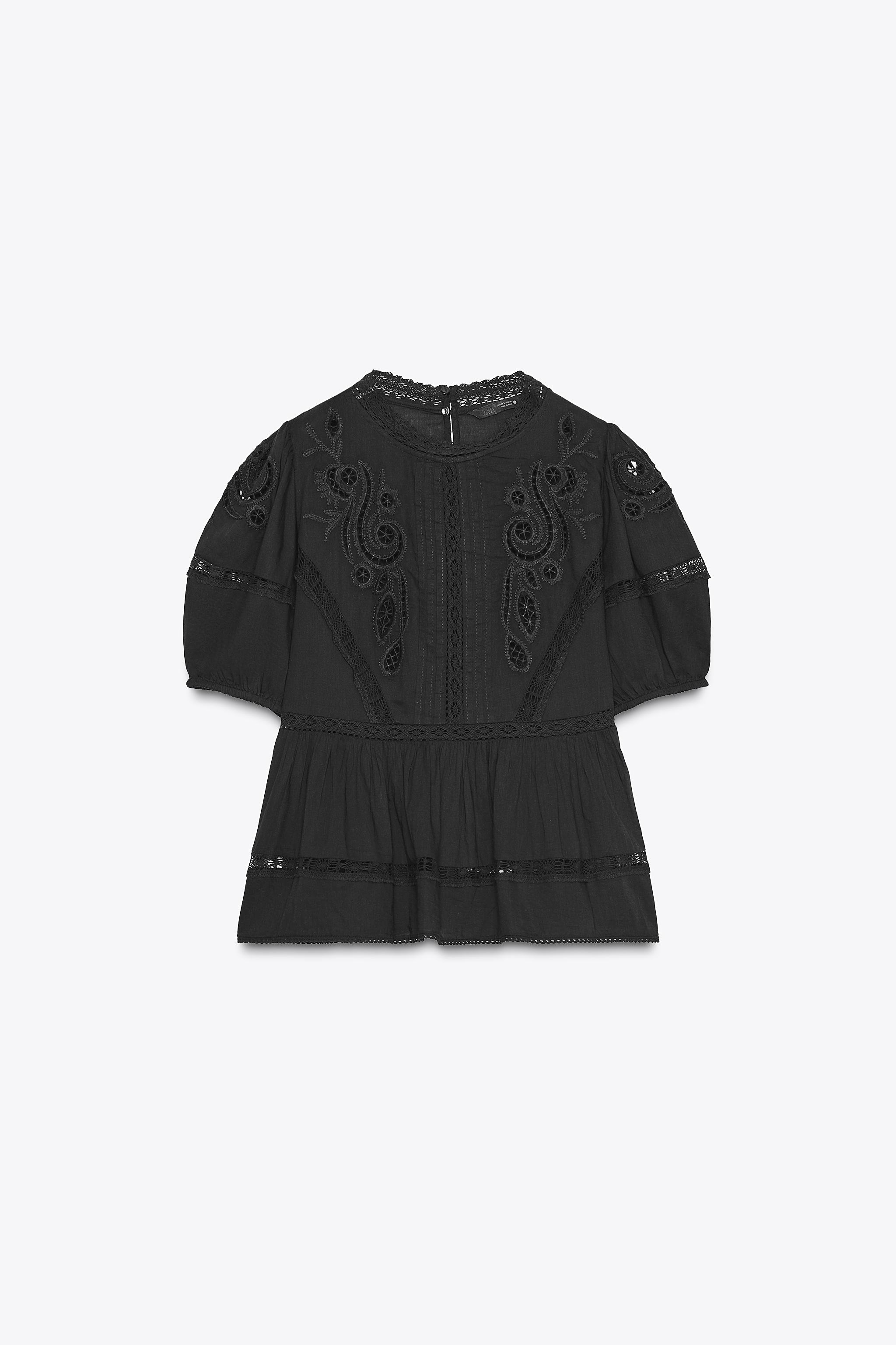 ZW COLLECTION ROMANTIC EMBROIDERED BLOUSE