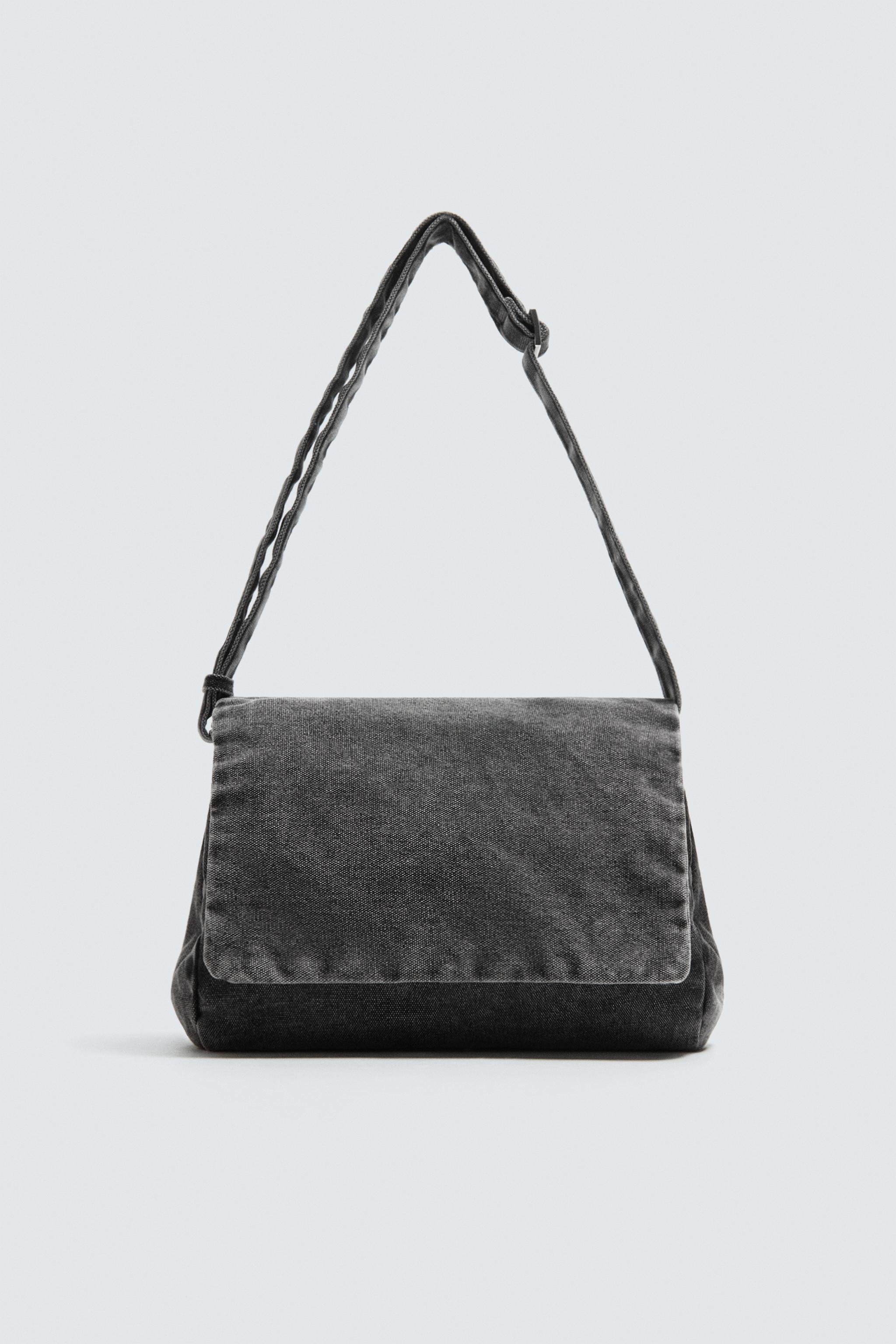 WASHED DENIM CROSSBODY BAG
