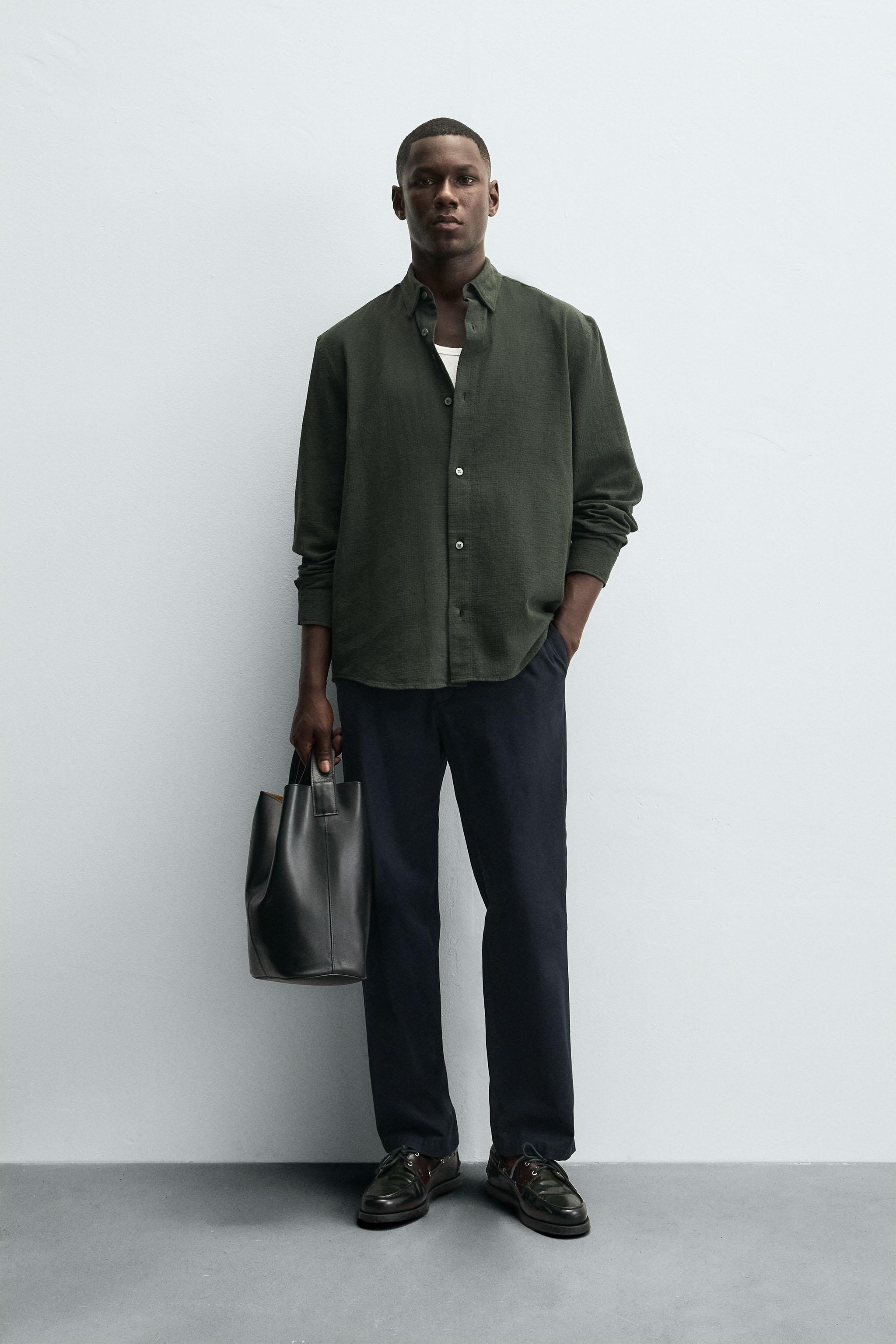 TEXTURED CHECKERED SHIRT