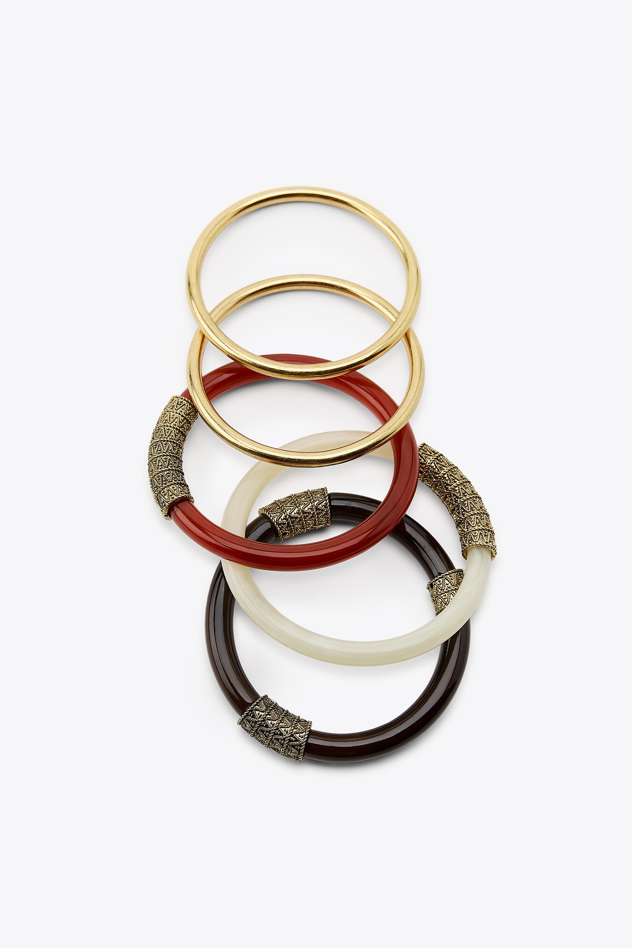 5-PACK OF ASSORTED RIGID BRACELETS