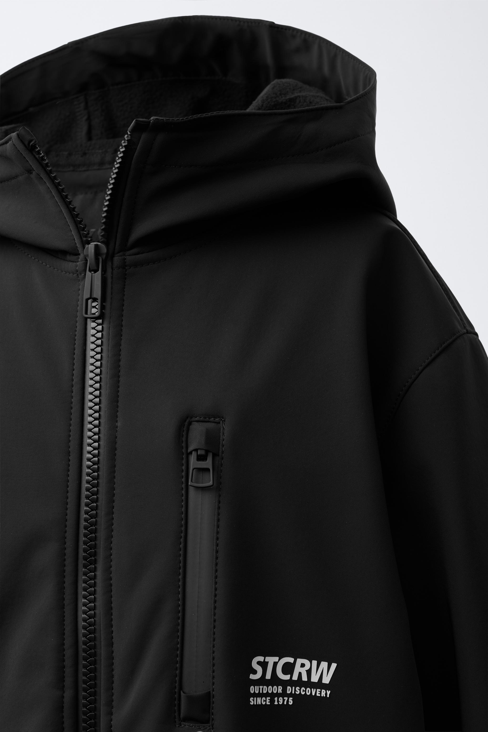 WATER REPELLENT HOODED LINED TECHNICAL JACKET
