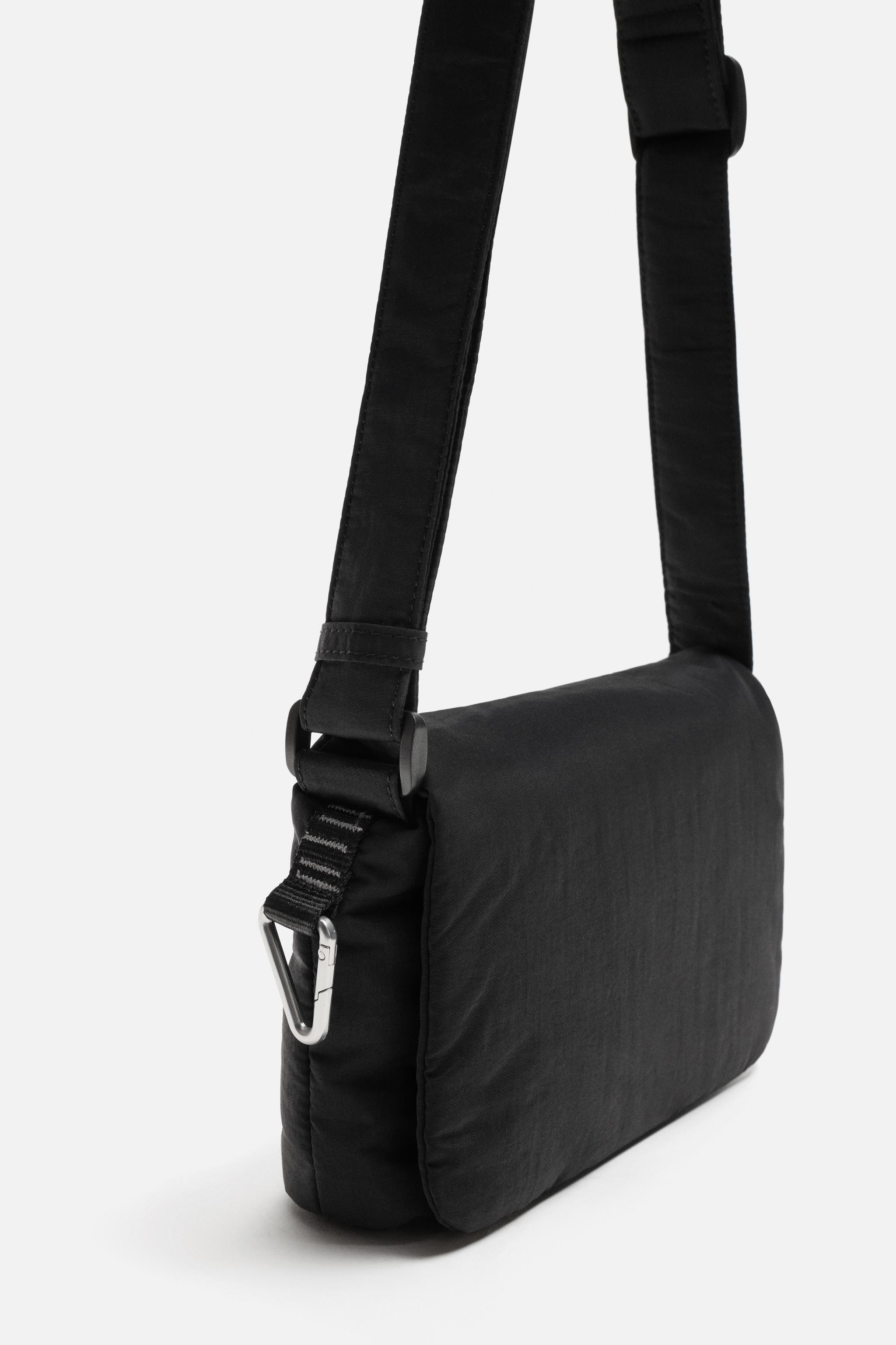 NYLON FLAP CROSSBODY BAG