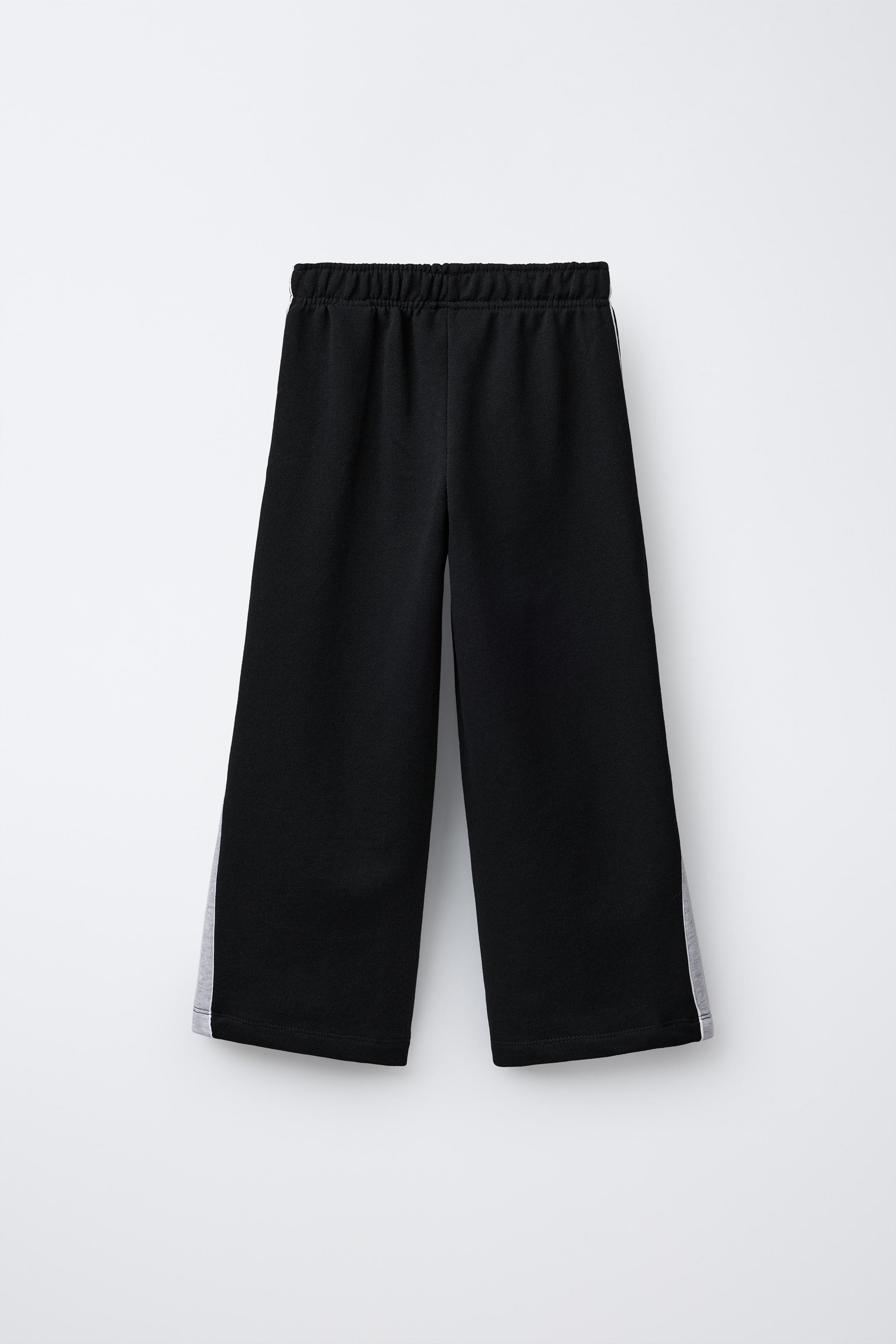 WIDE LEG EMBROIDERED BEAR PANTS