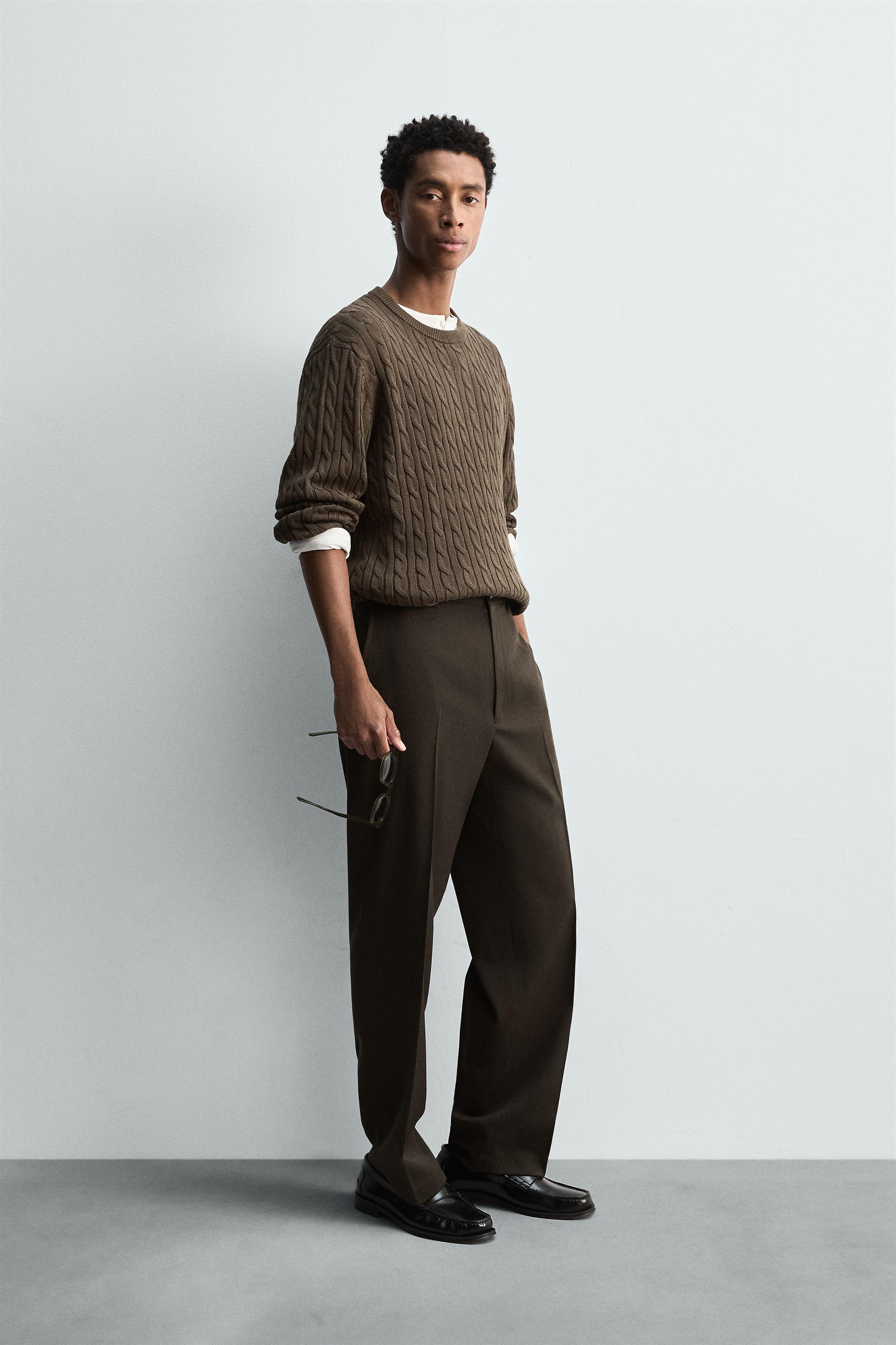 REGULAR FIT 100% WOOL PANTS