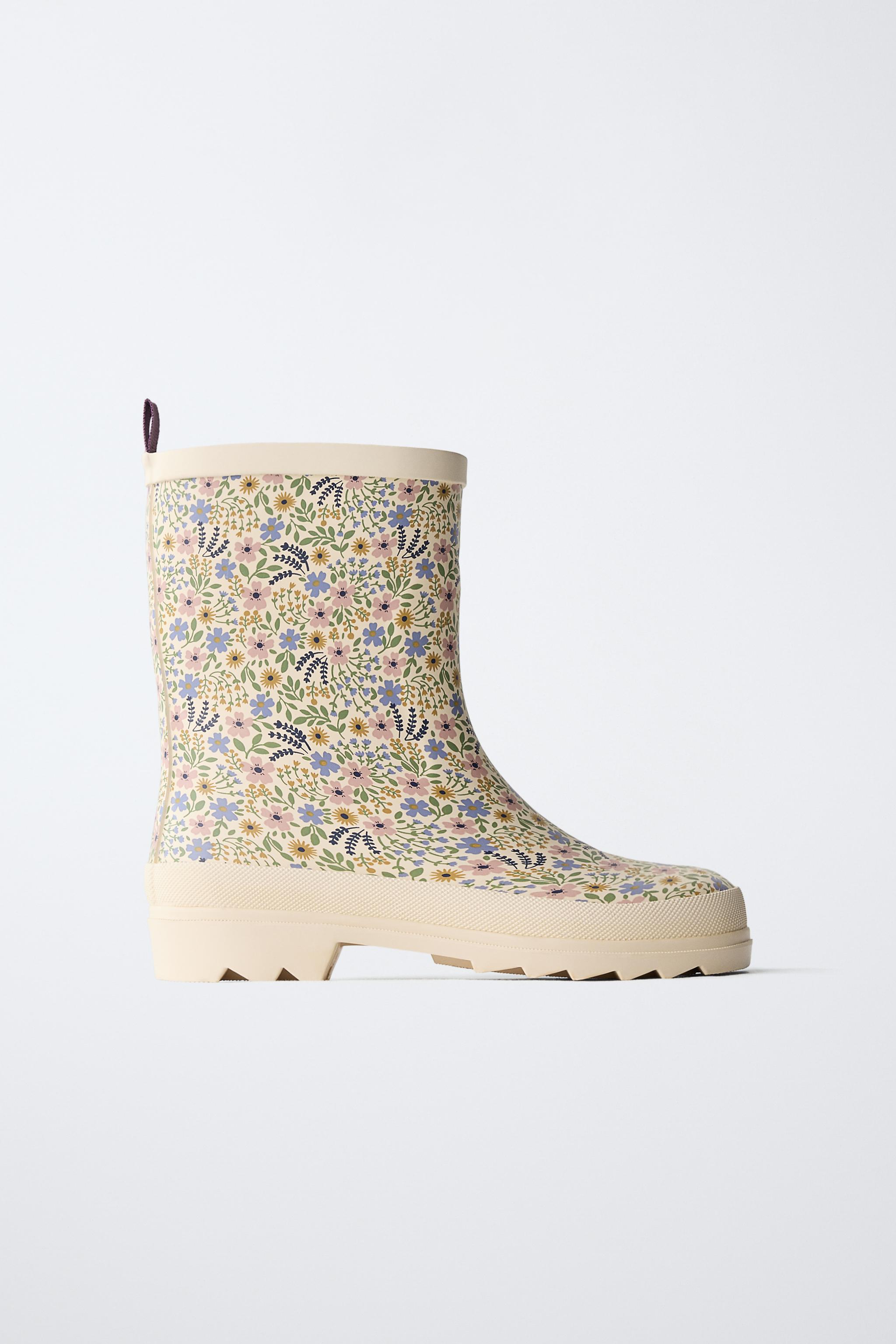 FLORAL RAIN BOOTS