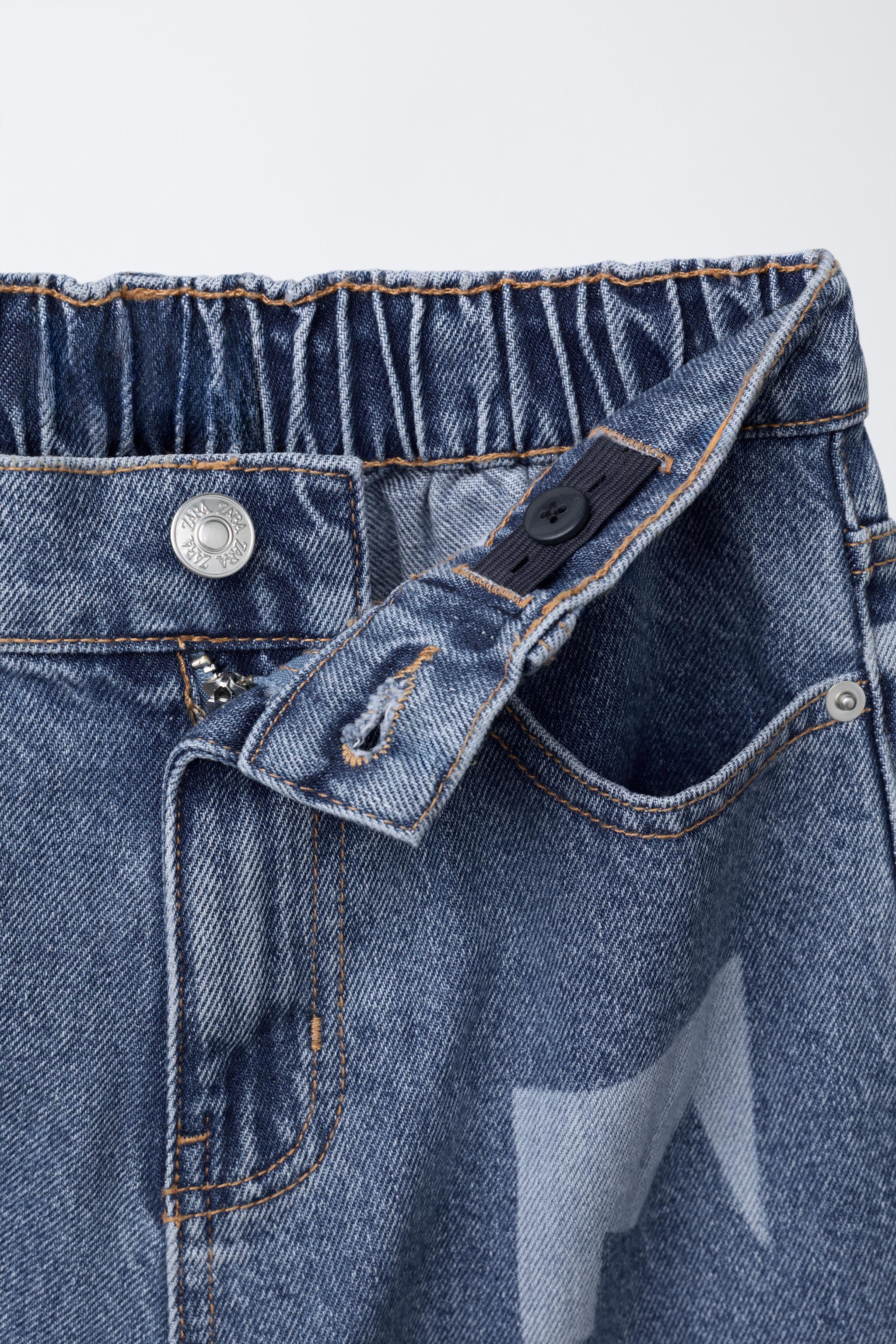 PRINTED SKATER JEANS