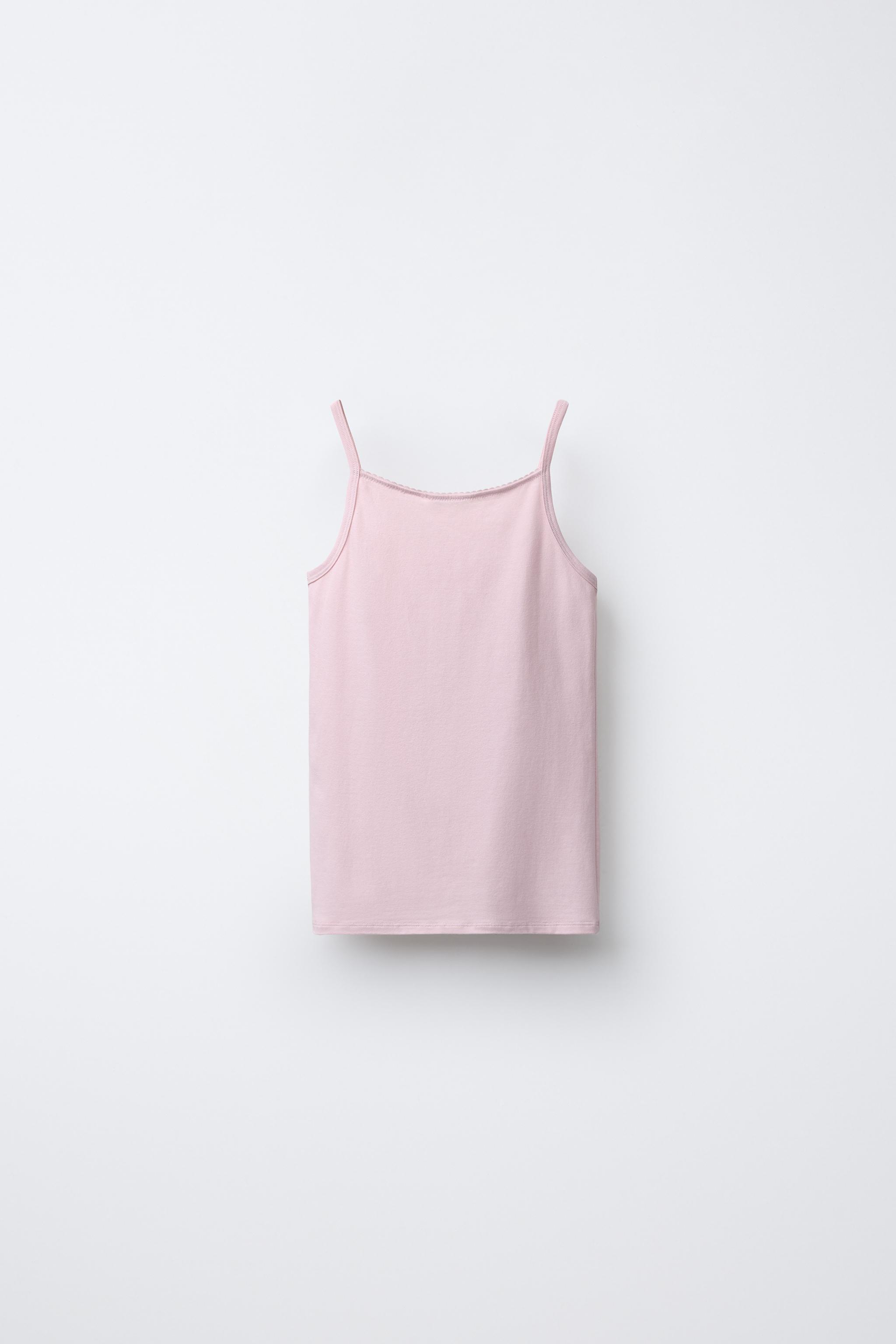 2-6/ TWO-PACK OF TANK TOPS WITH FLOWER