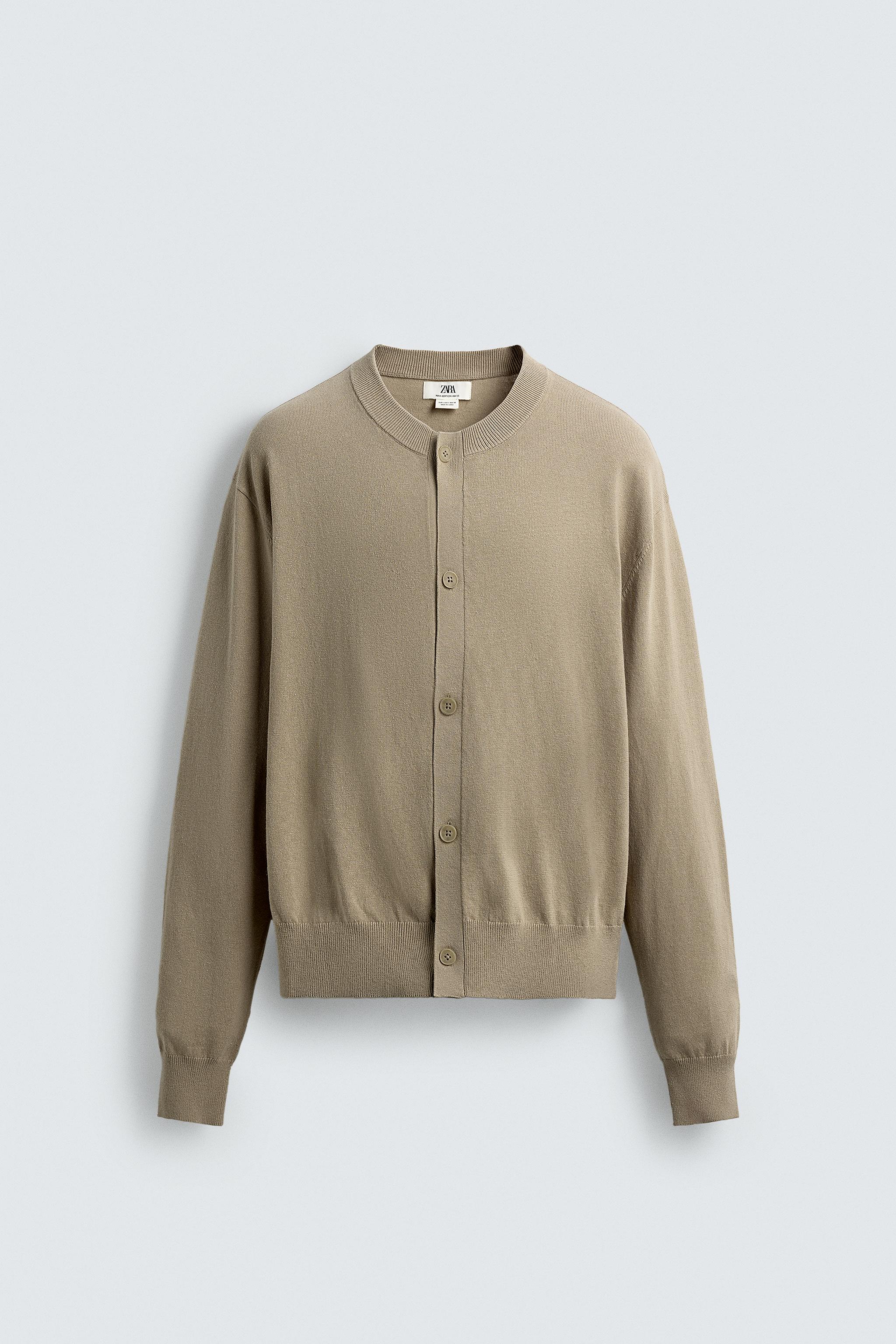 COTTON-RAMIE CARDIGAN