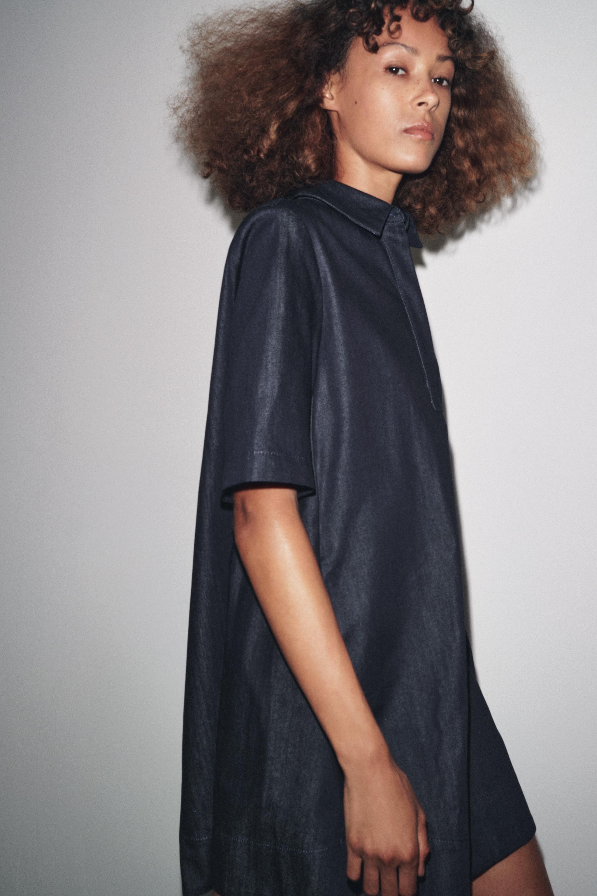 ZW COLLECTION DENIM MINI DRESS