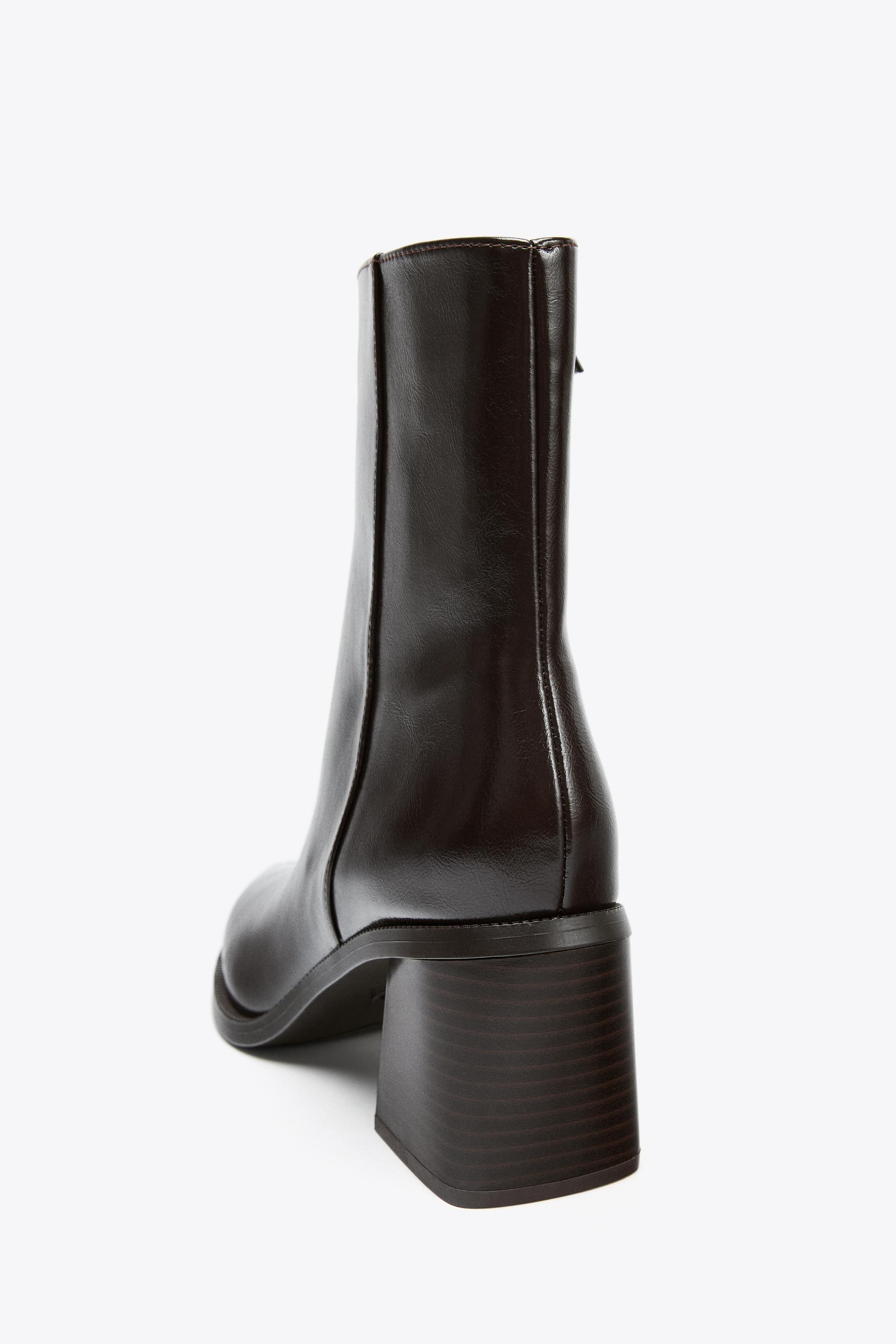 WIDE HEEL ANKLE BOOTS