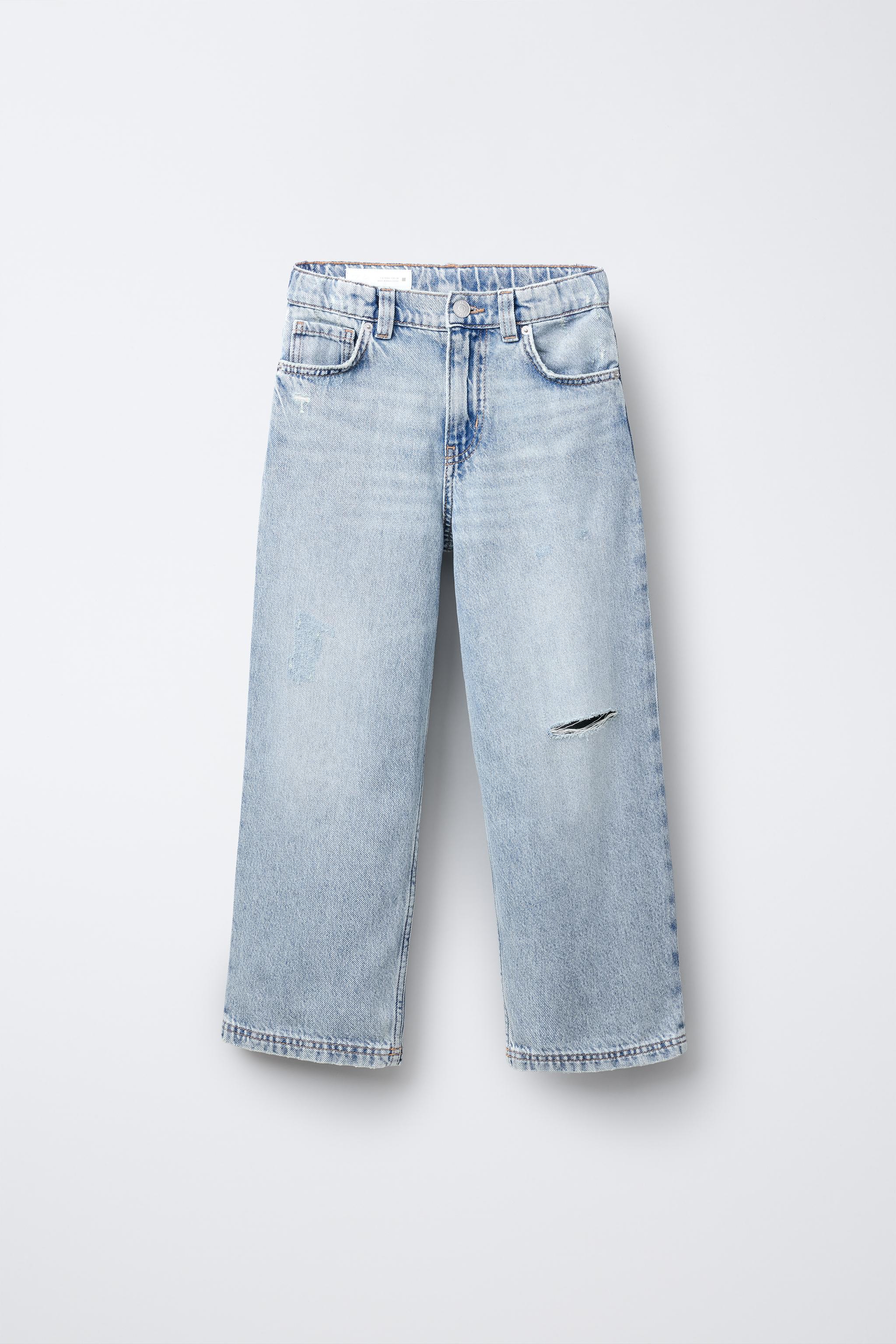 RIPPED RELAXED BAGGY JEANS