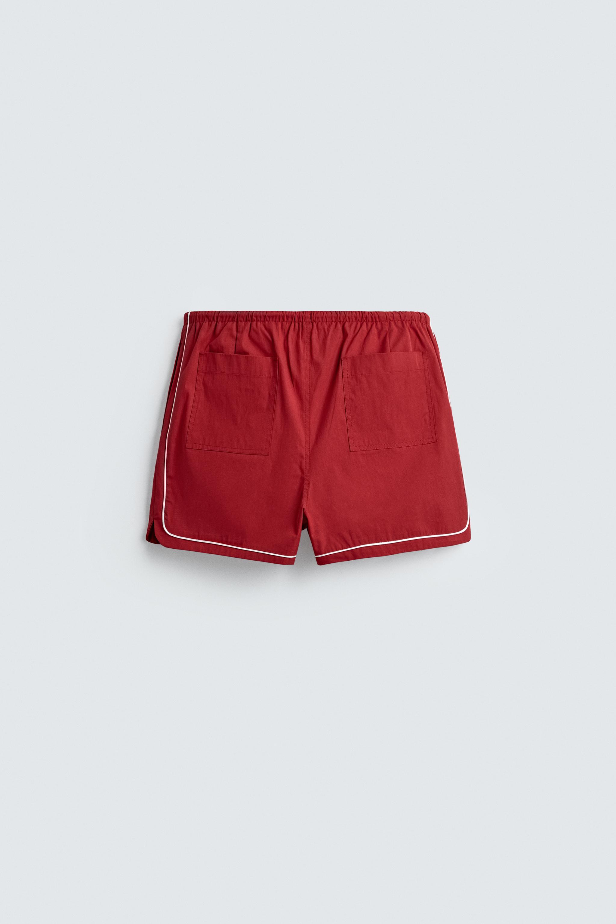 CONTRAST TRIM SHORTS