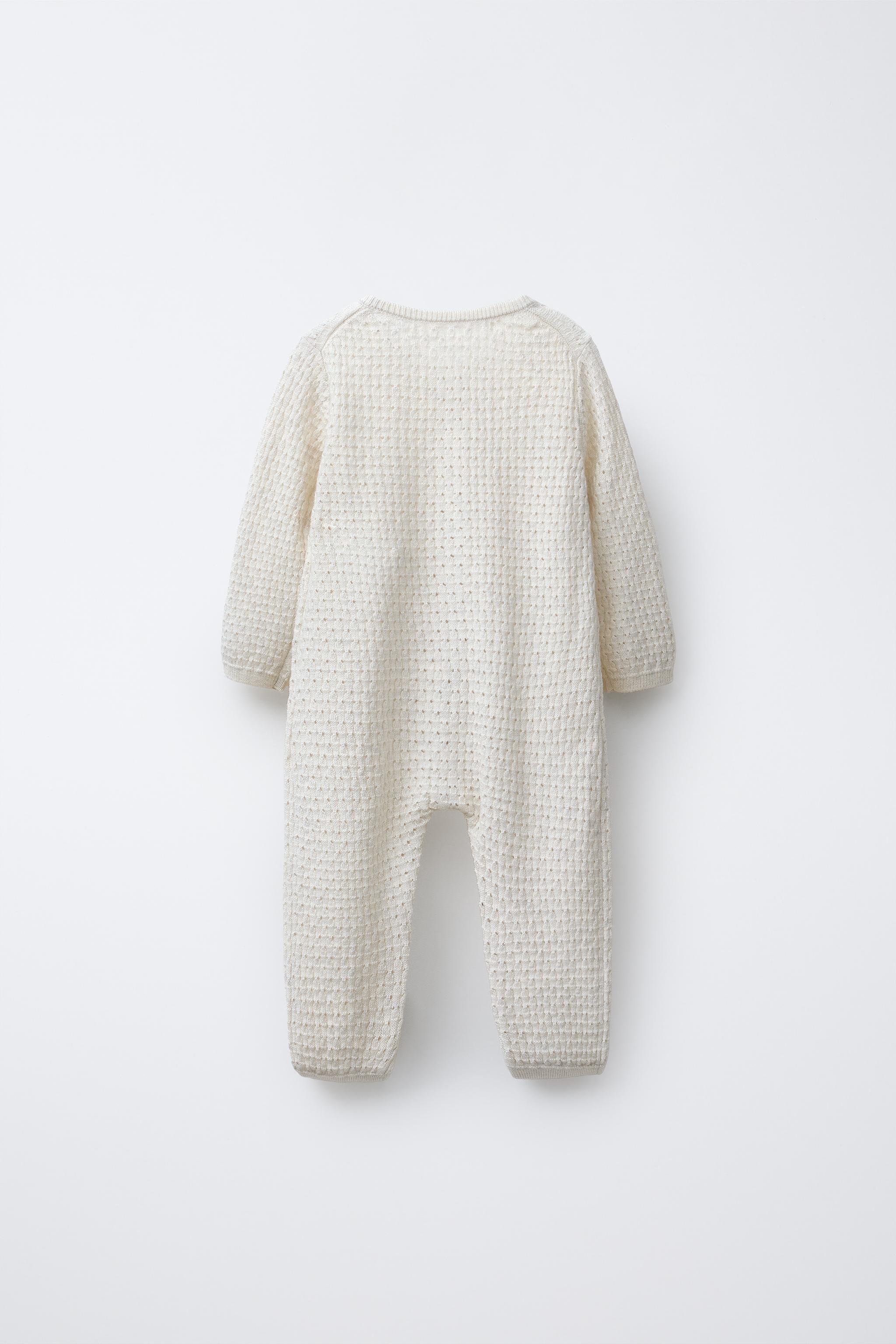 CONVERTIBLE COTTON, SILK AND CASHMERE TEXTURED KNIT JUMPSUIT WITH FOOT