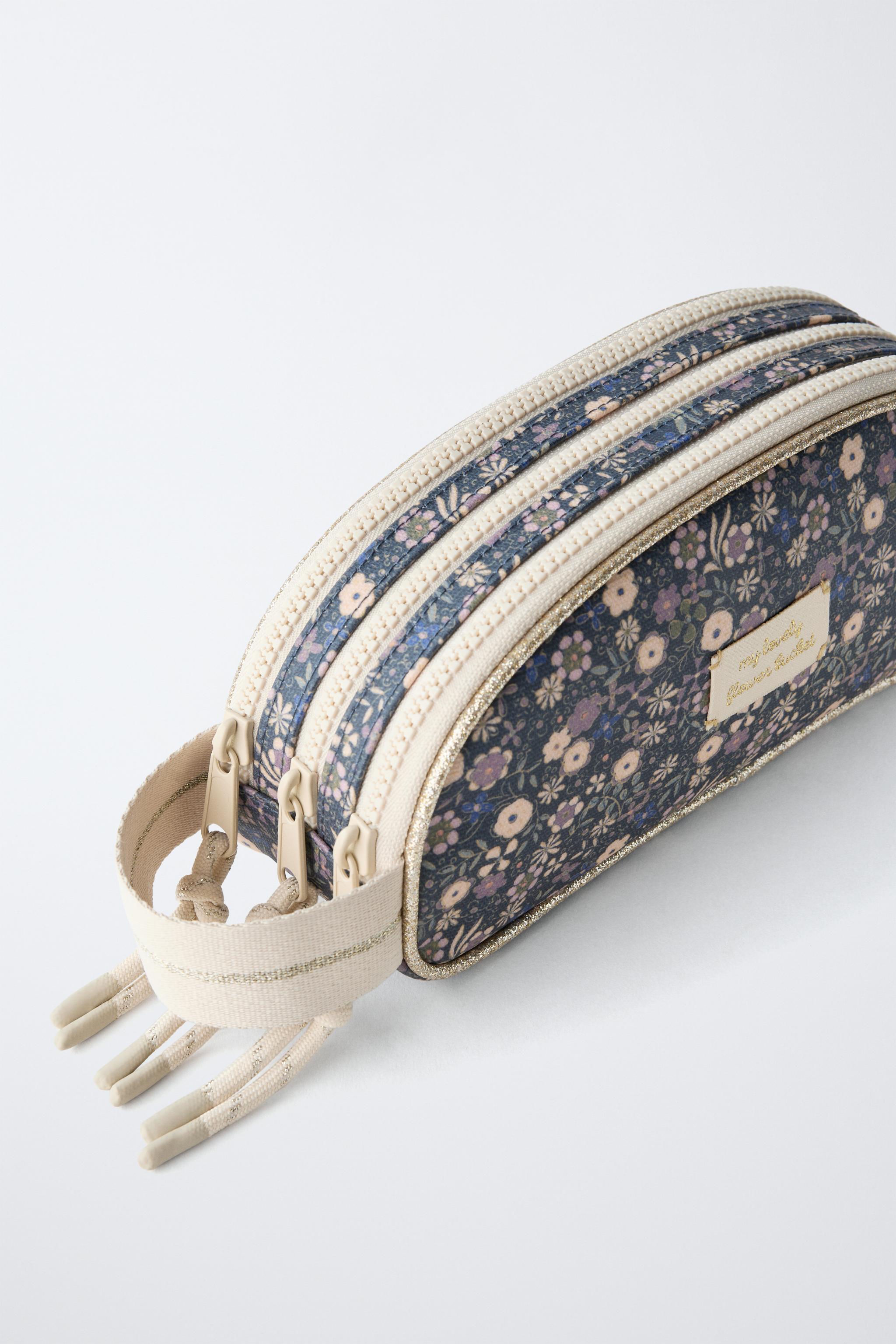FLORAL SCHOOL PENCIL CASE