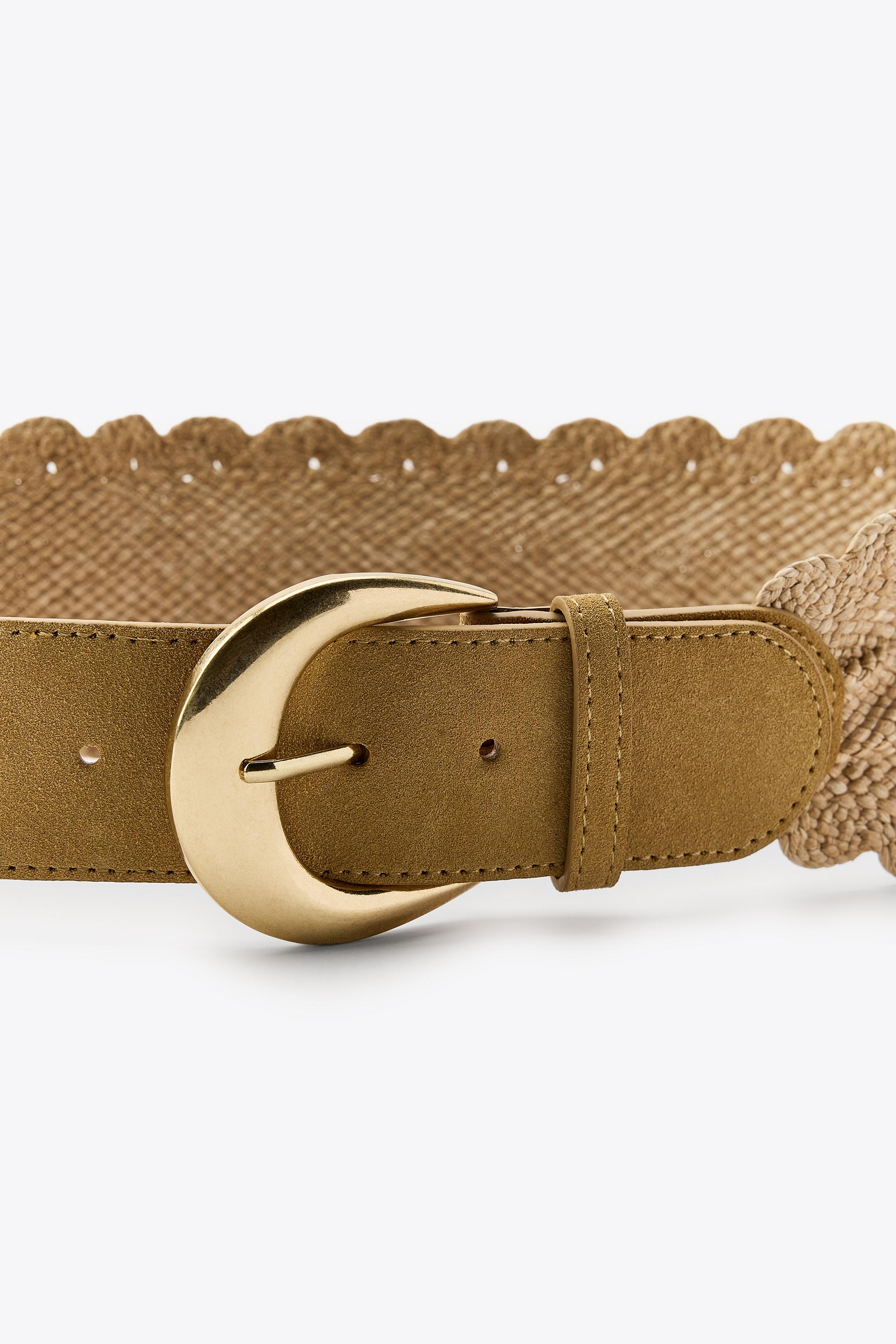 WOVEN RAFFIA BELT