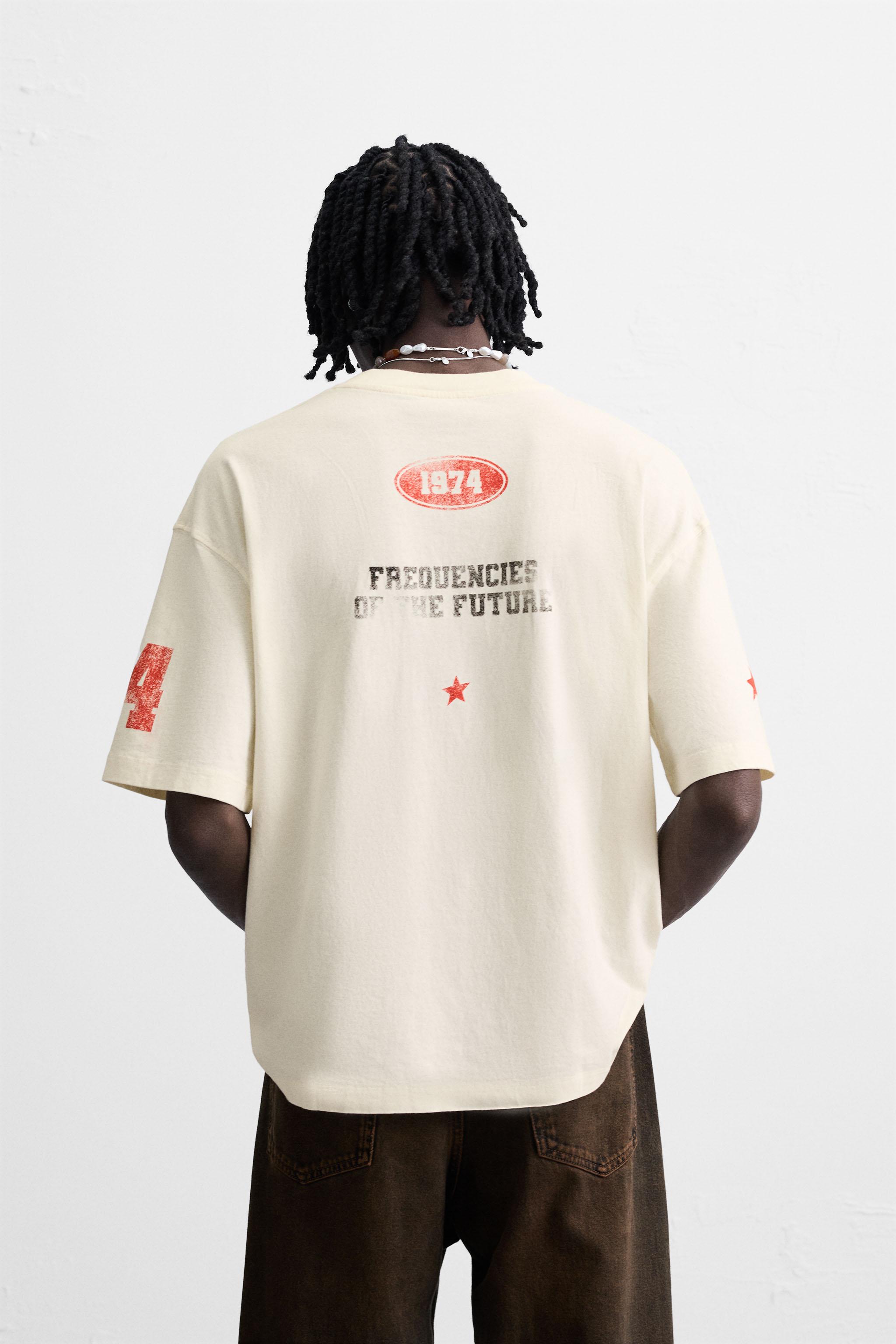 WASHED PRINT T-SHIRT