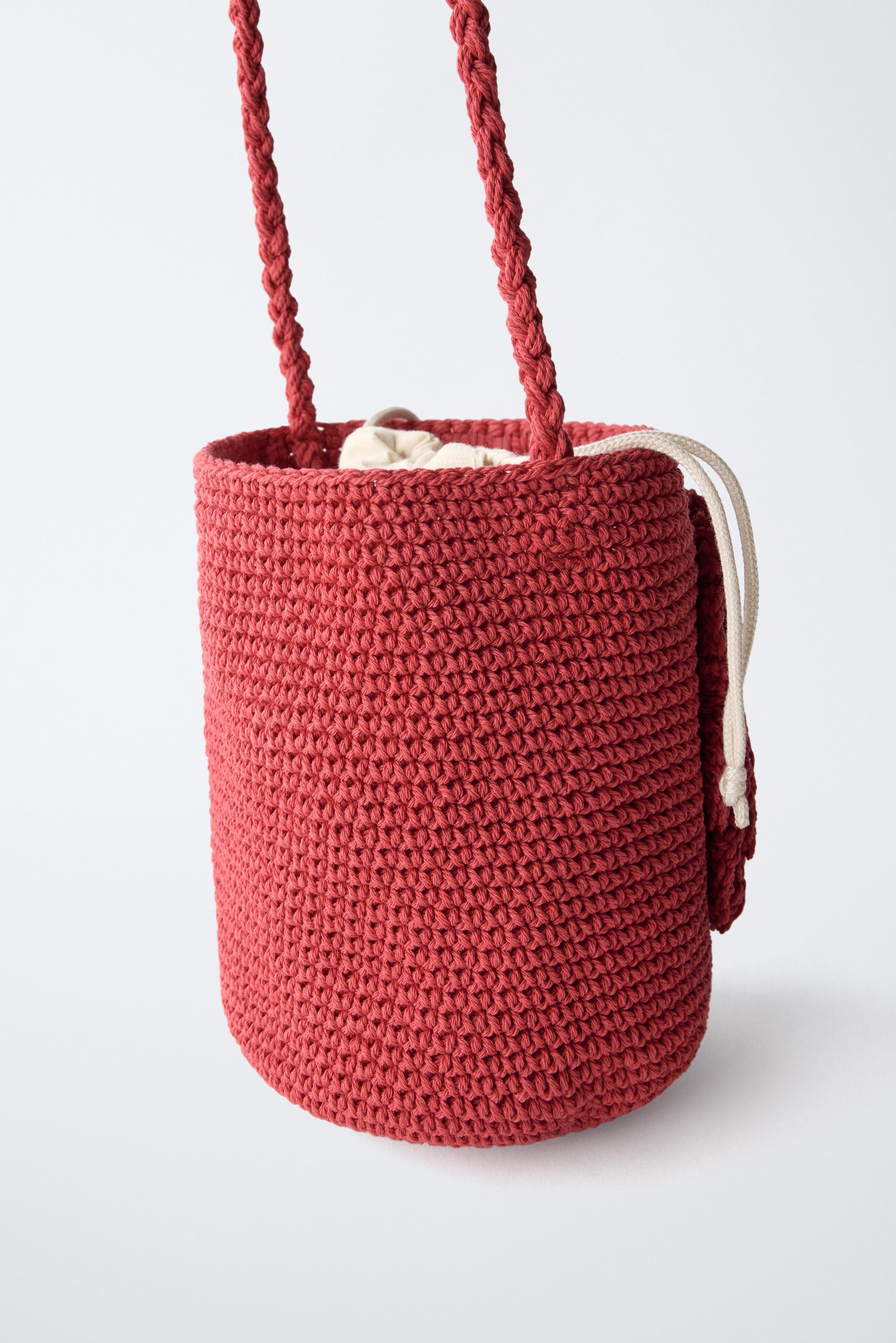 FLOWER CROCHET CROSSBODY BAG