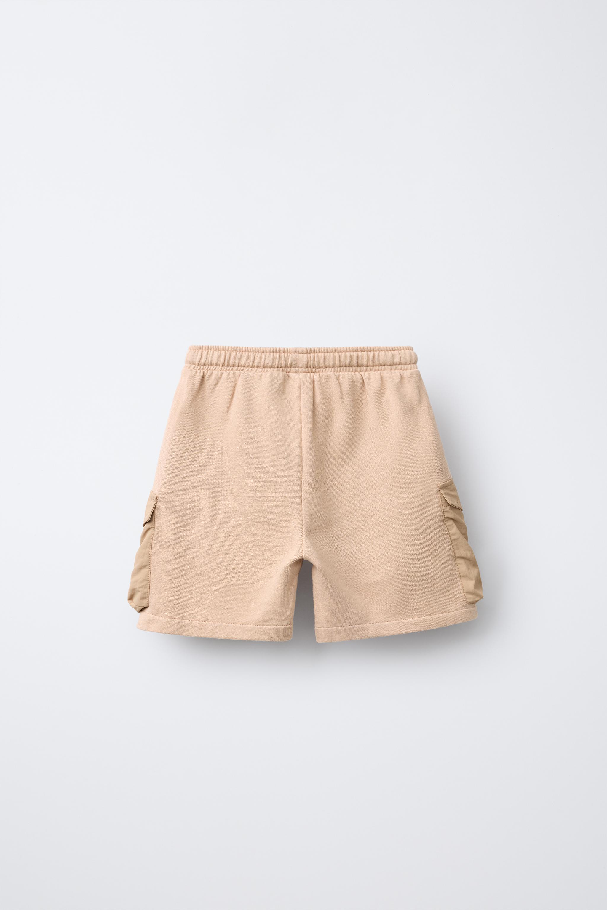 EMBROIDERED CARGO SHORTS