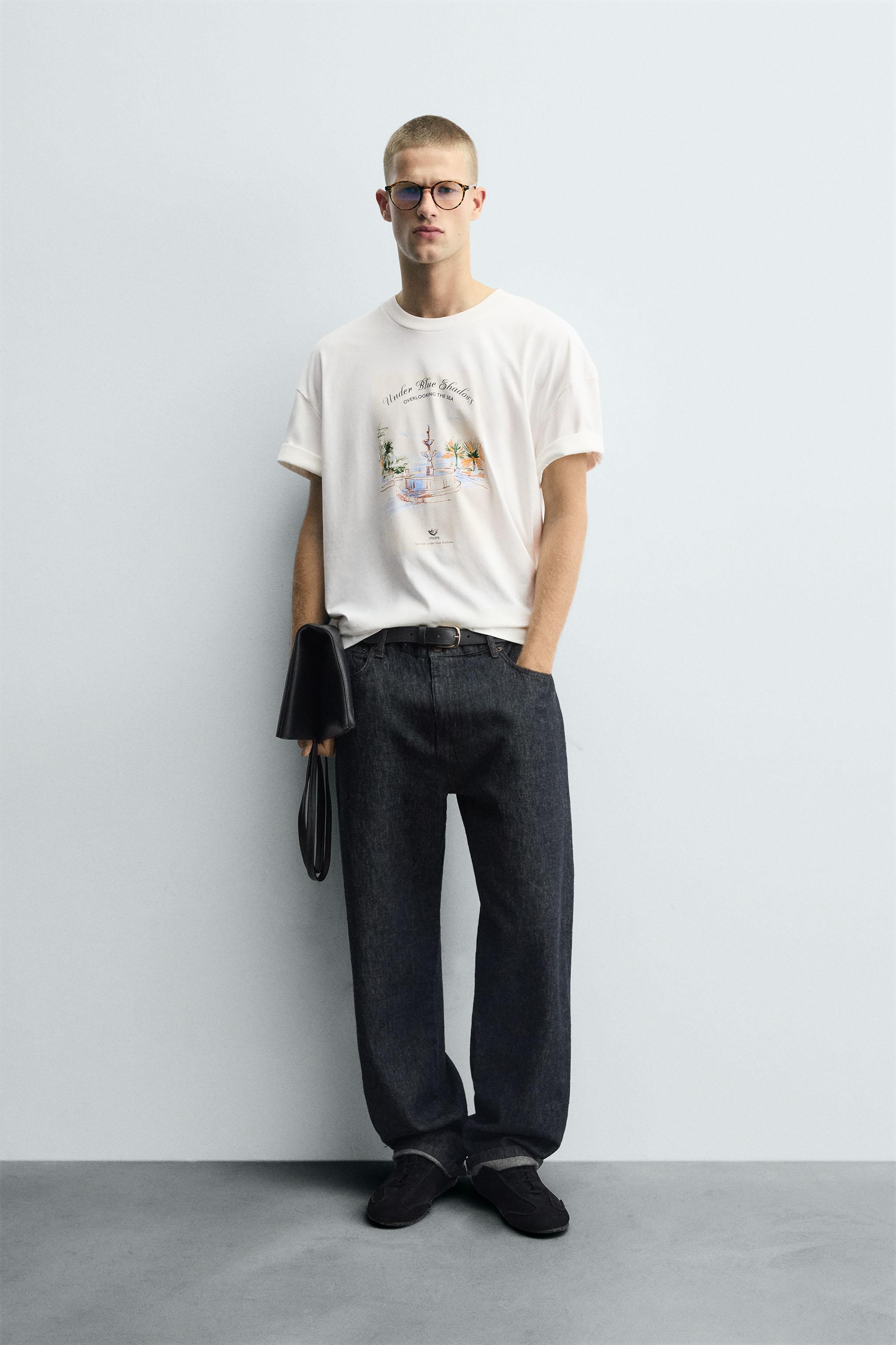 EMBROIDERED PRINT T-SHIRT