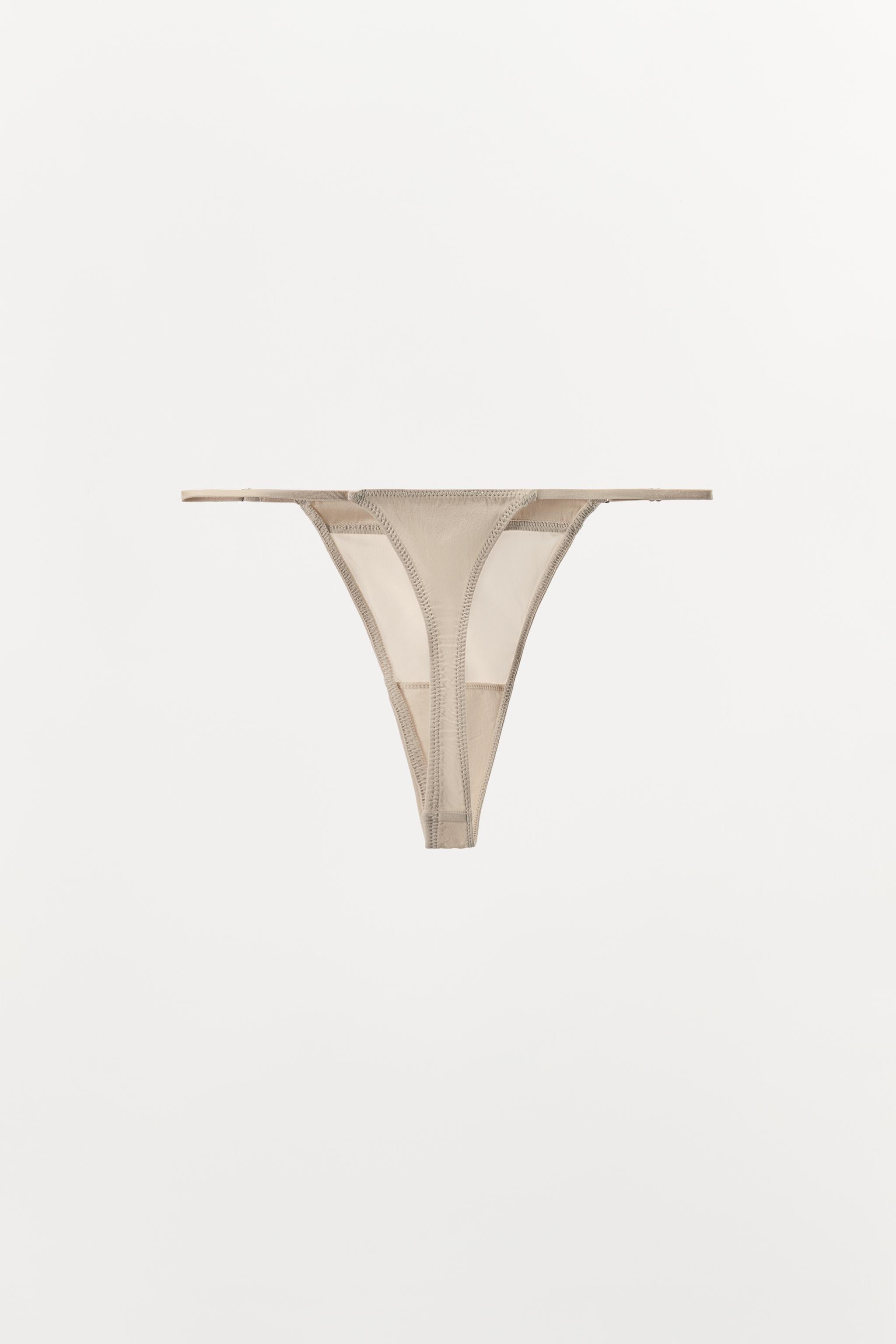 SILK BLEND THONG