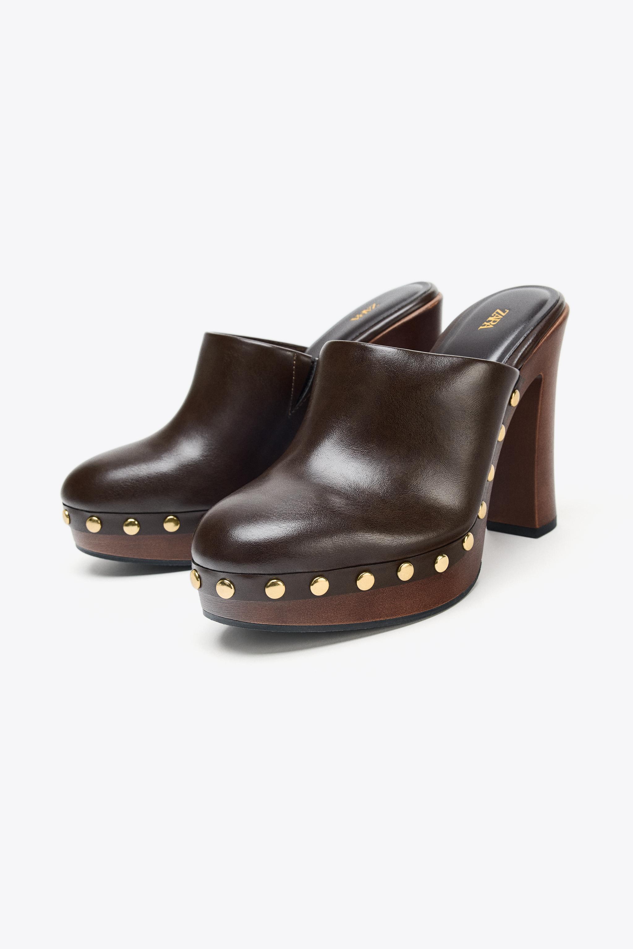 HIGH HEELED CLOG WITH STUDS